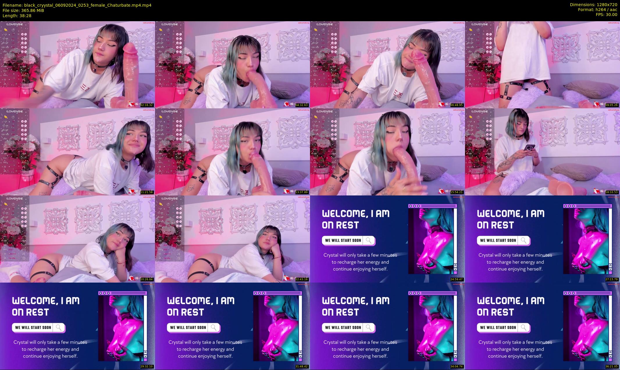 black_cryystal — 39 minute Chaturbate female cam show recording, 720p, Sep 6, 2024