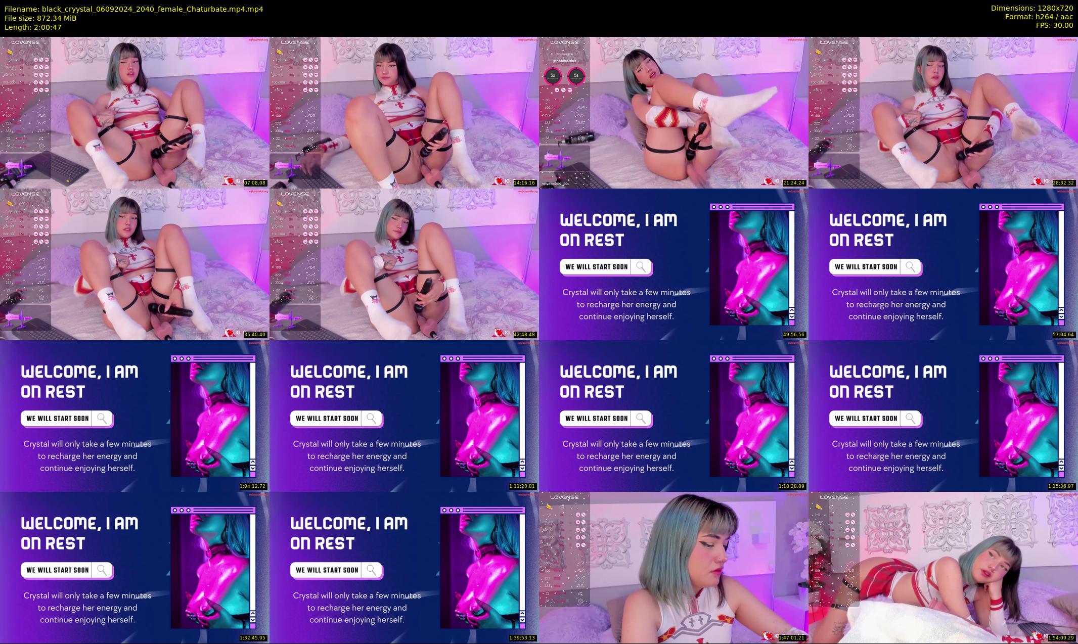 black_cryystal — 121 minute Chaturbate female cam show recording, 720p, Sep 6, 2024