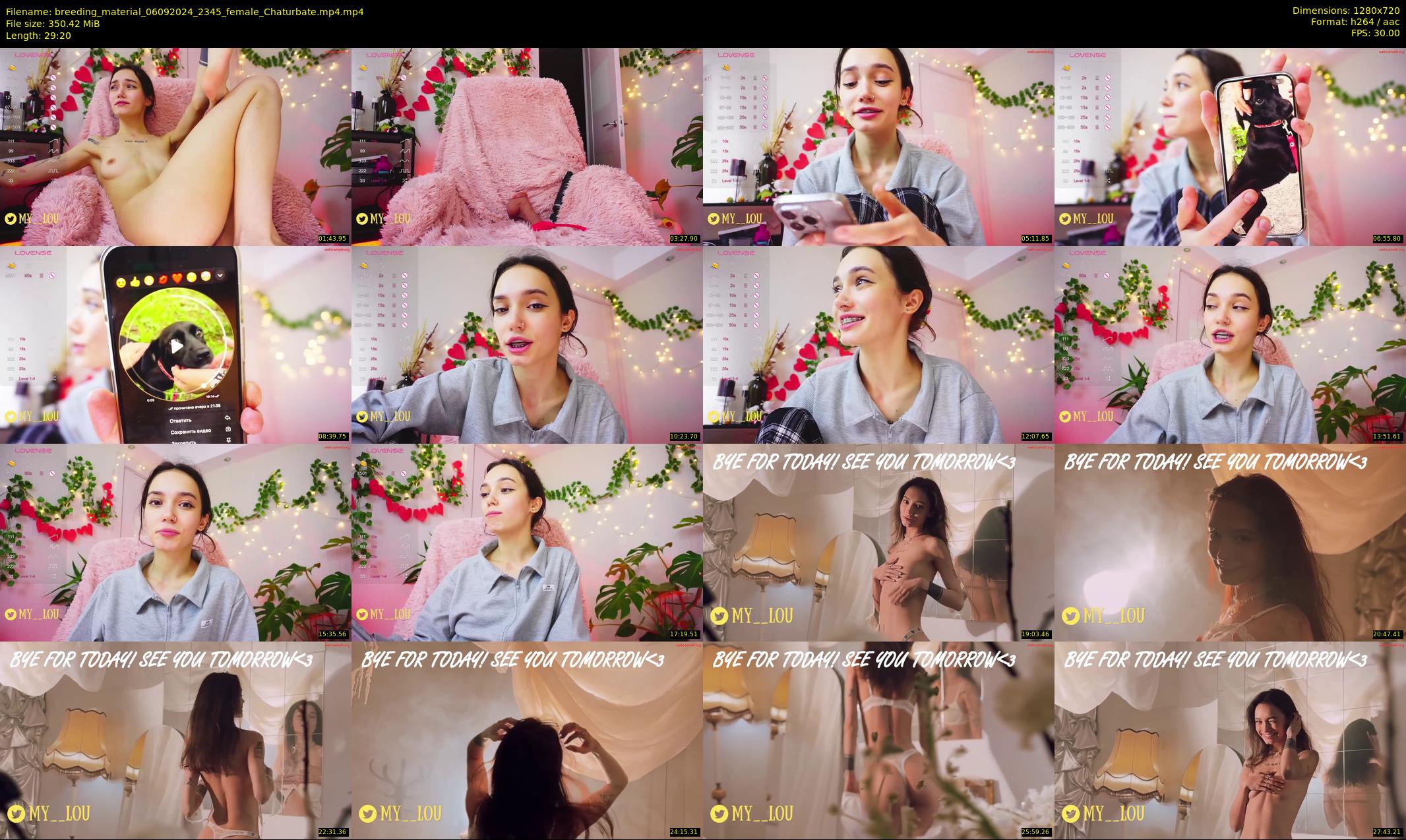 breeding_material — 30 minute Chaturbate female cam show recording, 720p, Sep 6, 2024
