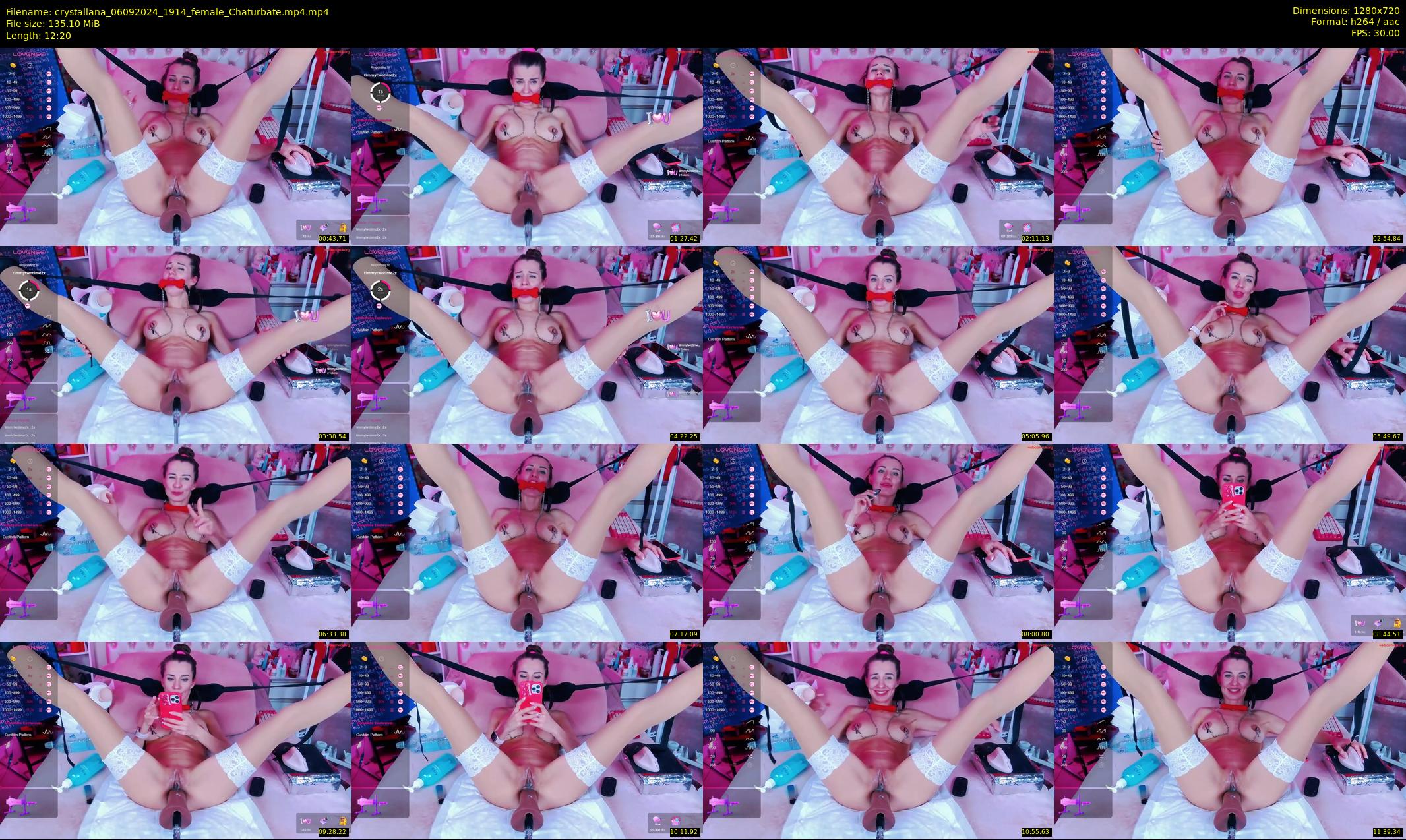 crystallana — 13 minute Chaturbate female cam show recording, 720p, Sep 6, 2024