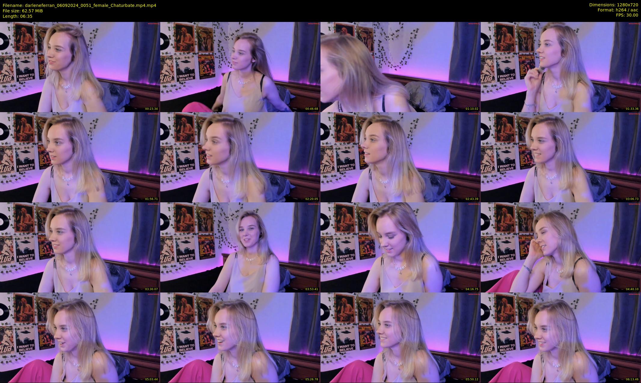 darleneferran — 7 minute Chaturbate female cam show recording, 720p, Sep 6, 2024
