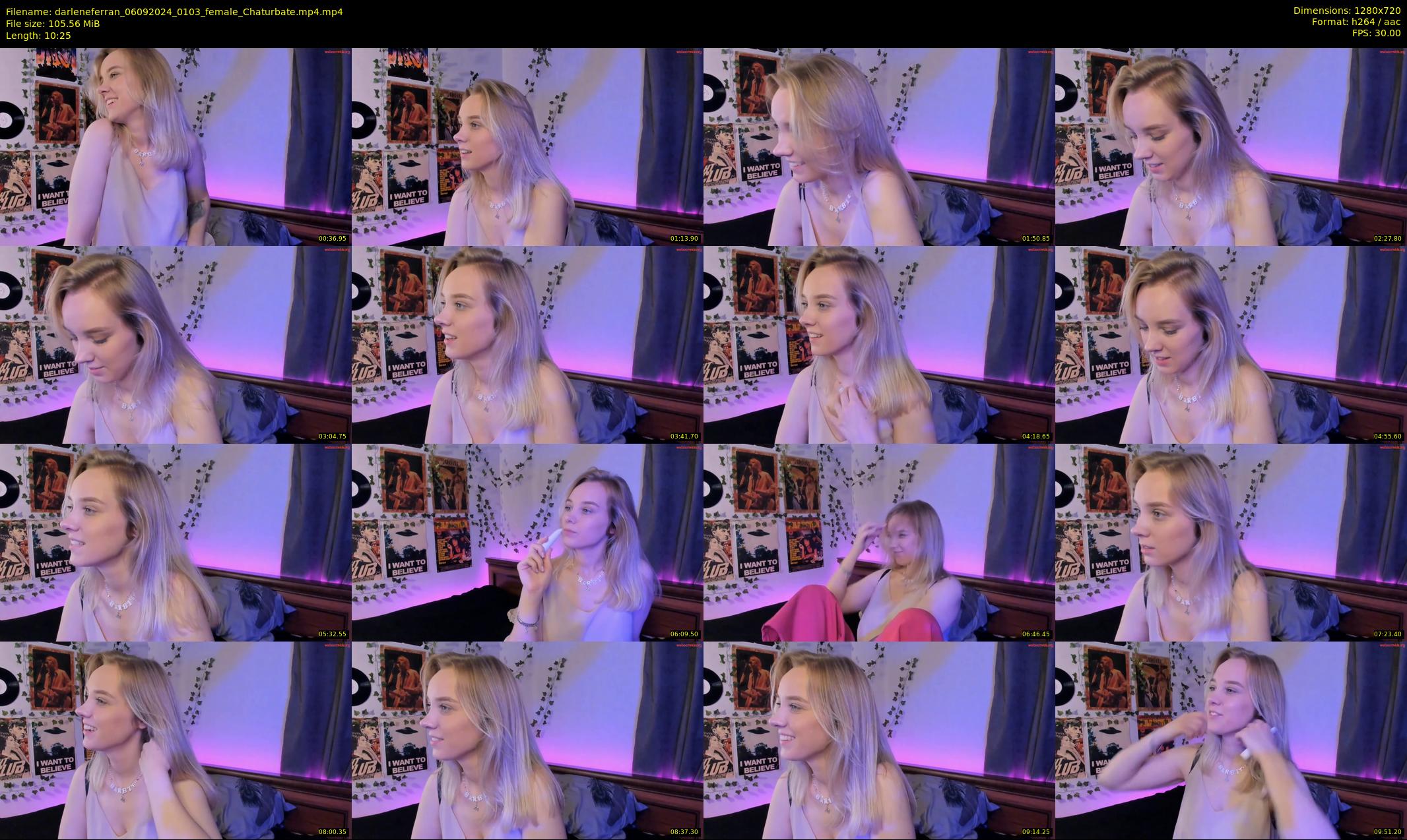 darleneferran — 11 minute Chaturbate female cam show recording, 720p, Sep 6, 2024