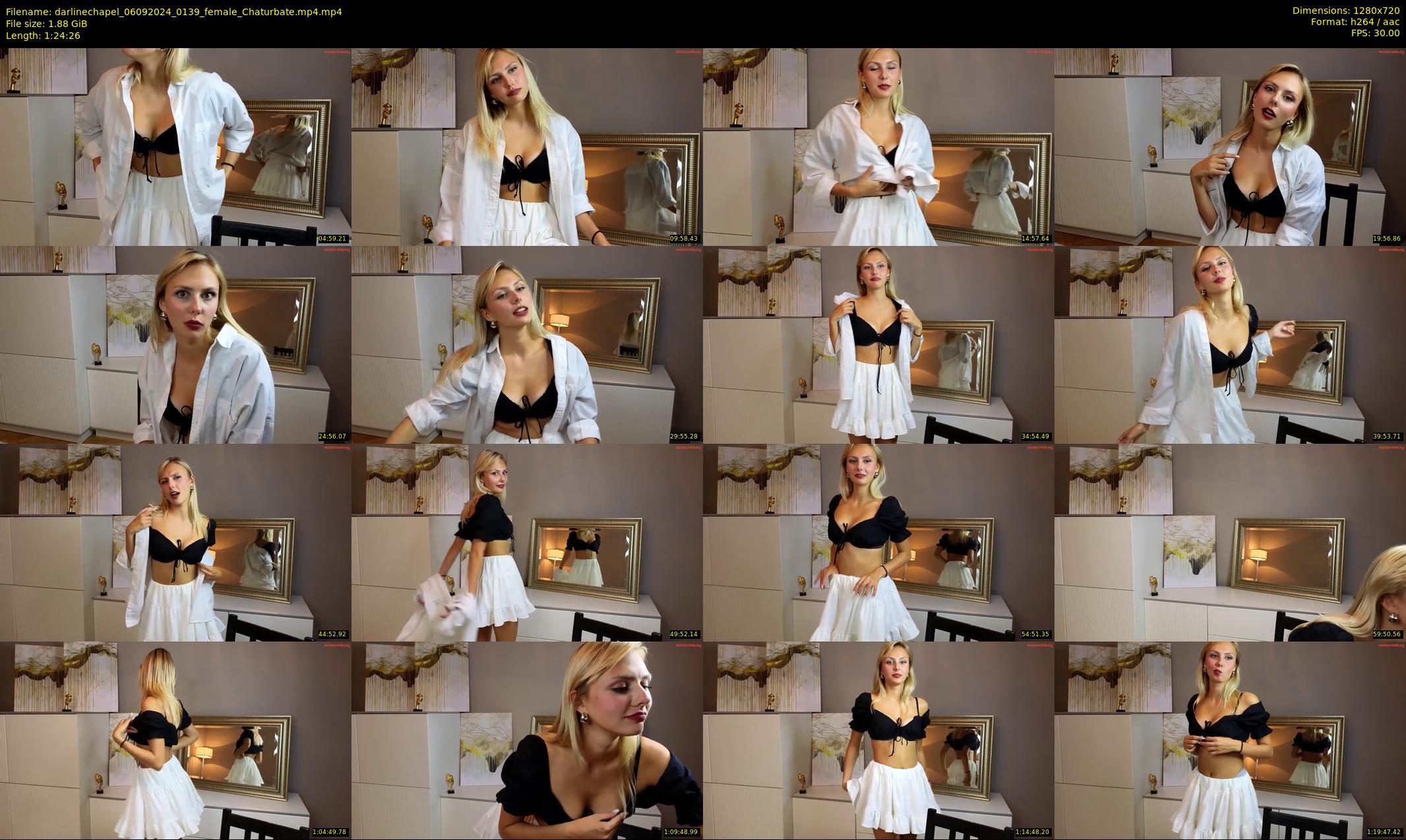 darlinechapel — 85 minute Chaturbate female cam show recording, 720p, Sep 6, 2024