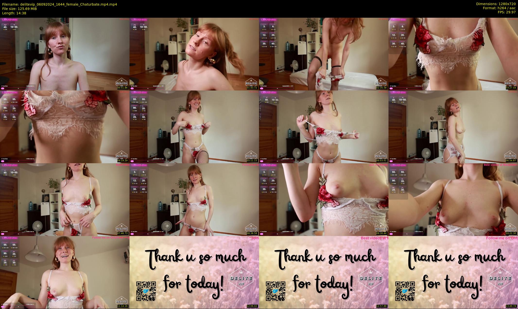 delitevip — 15 minute Chaturbate female cam show recording, 720p, Sep 6, 2024