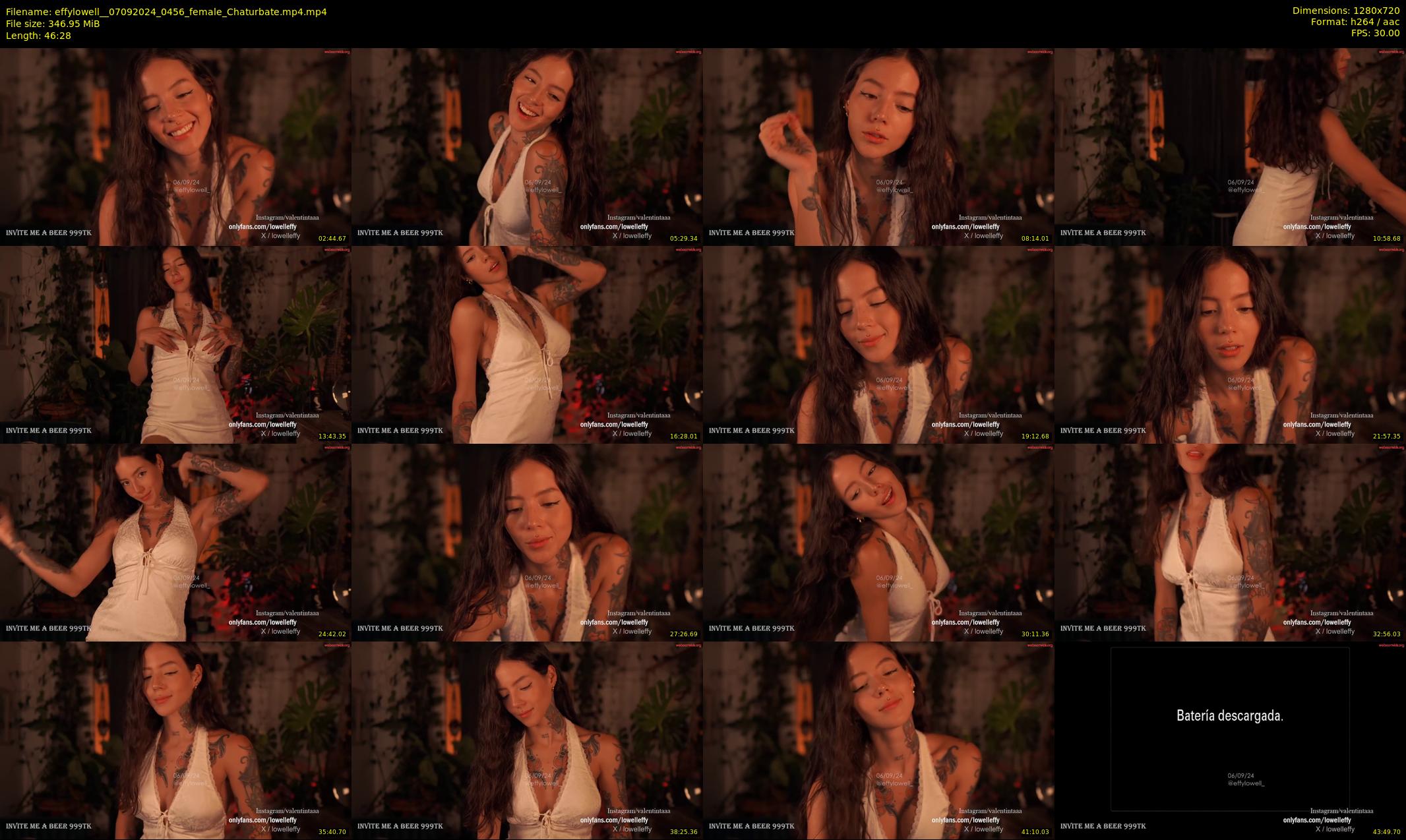 effylowell_ — 47 minute Chaturbate female cam show recording, 720p, Sep 7, 2024