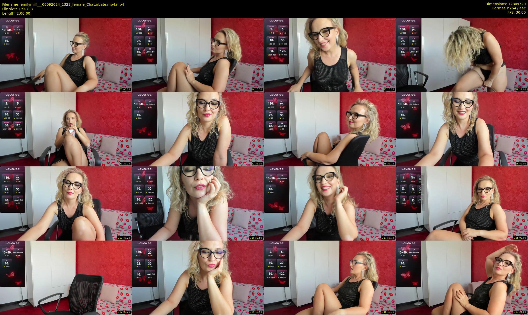 emilymilf__ — 120 minute Chaturbate female cam show recording, 720p, Sep 6, 2024