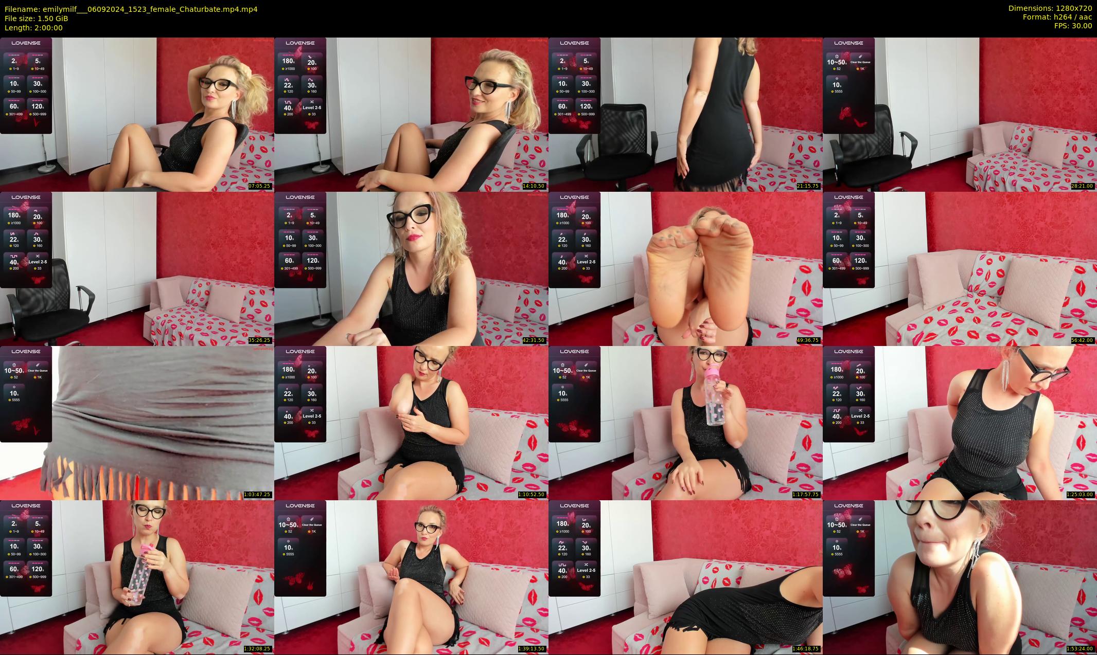emilymilf__ — 120 minute Chaturbate female cam show recording, 720p, Sep 6, 2024