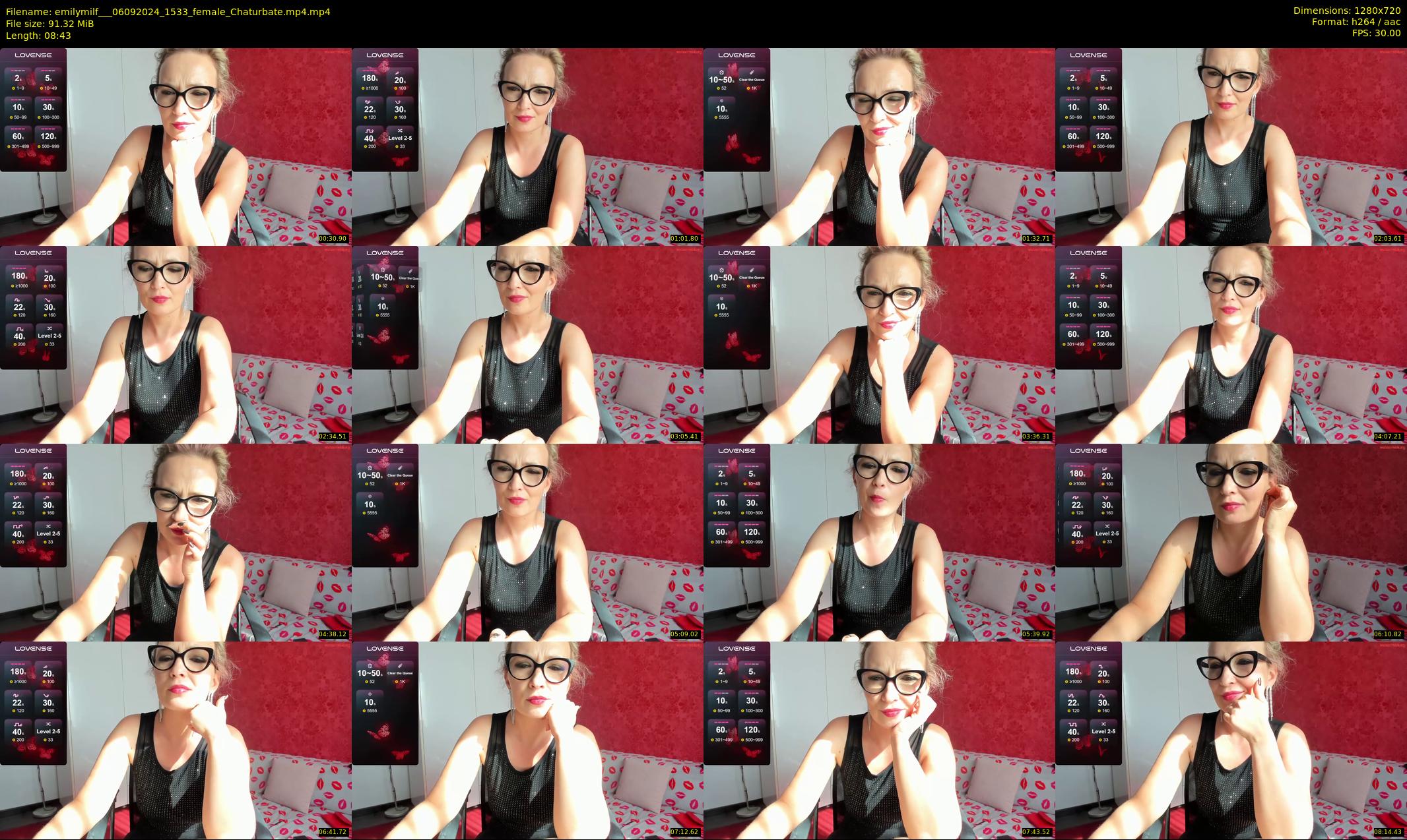 emilymilf__ — 9 minute Chaturbate female cam show recording, 720p, Sep 6, 2024