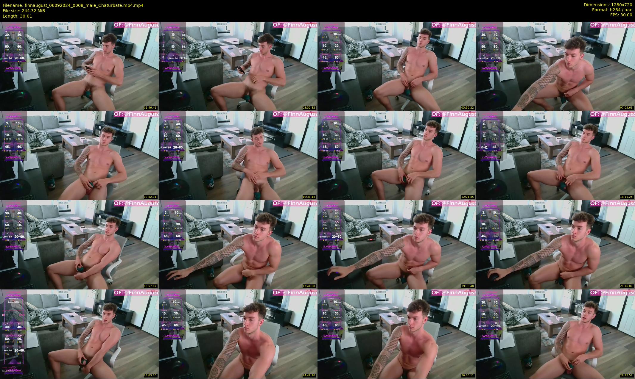 finnaugust — 31 minute Chaturbate male cam show recording, 720p, Sep 6, 2024