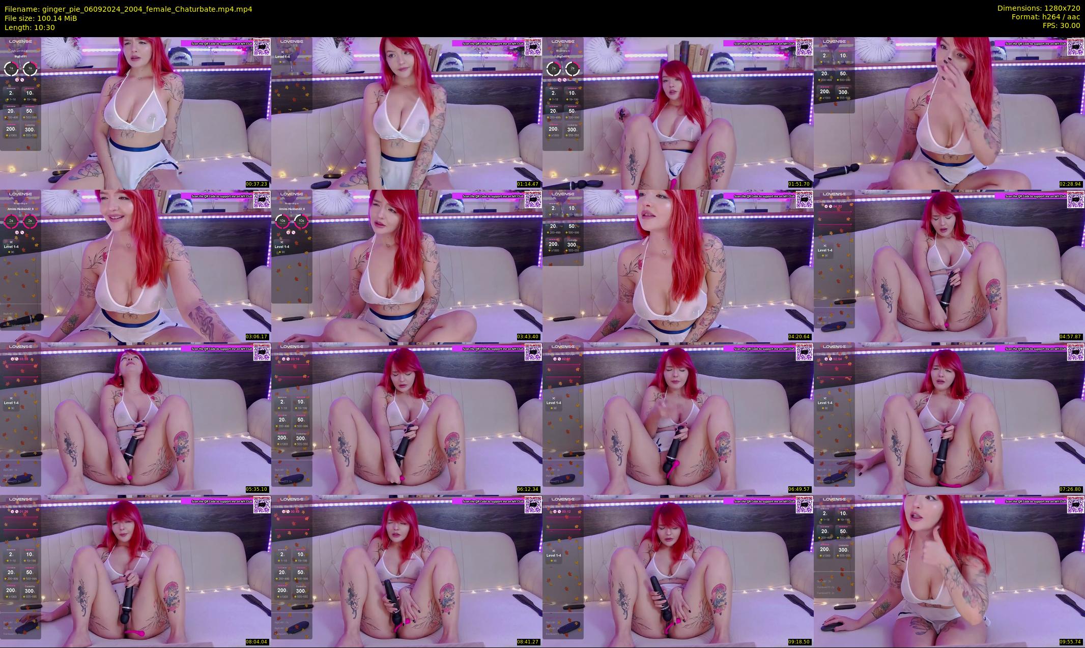 ginger_pie — 11 minute Chaturbate female cam show recording, 720p, Sep 6, 2024