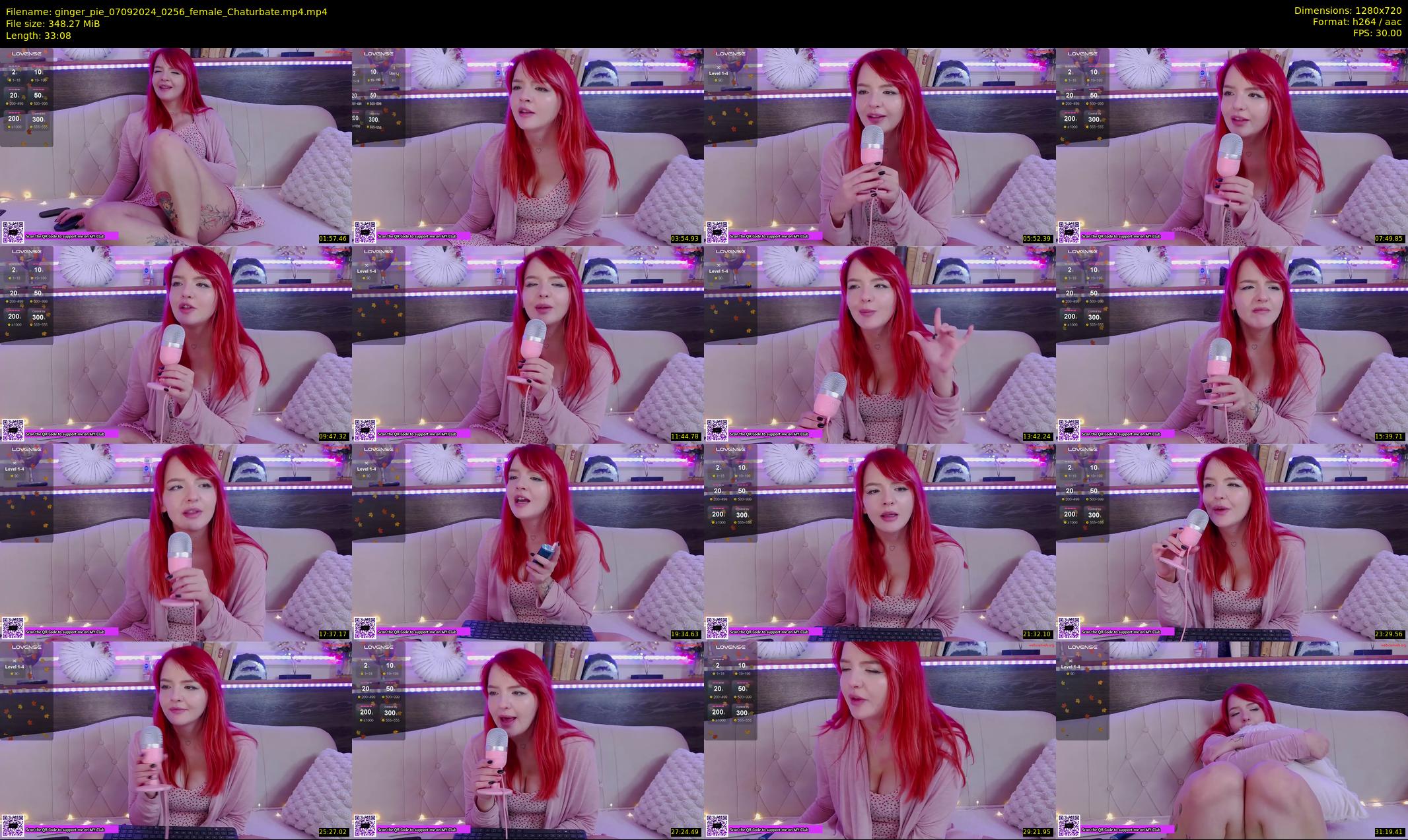 ginger_pie — 34 minute Chaturbate female cam show recording, 720p, Sep 7, 2024