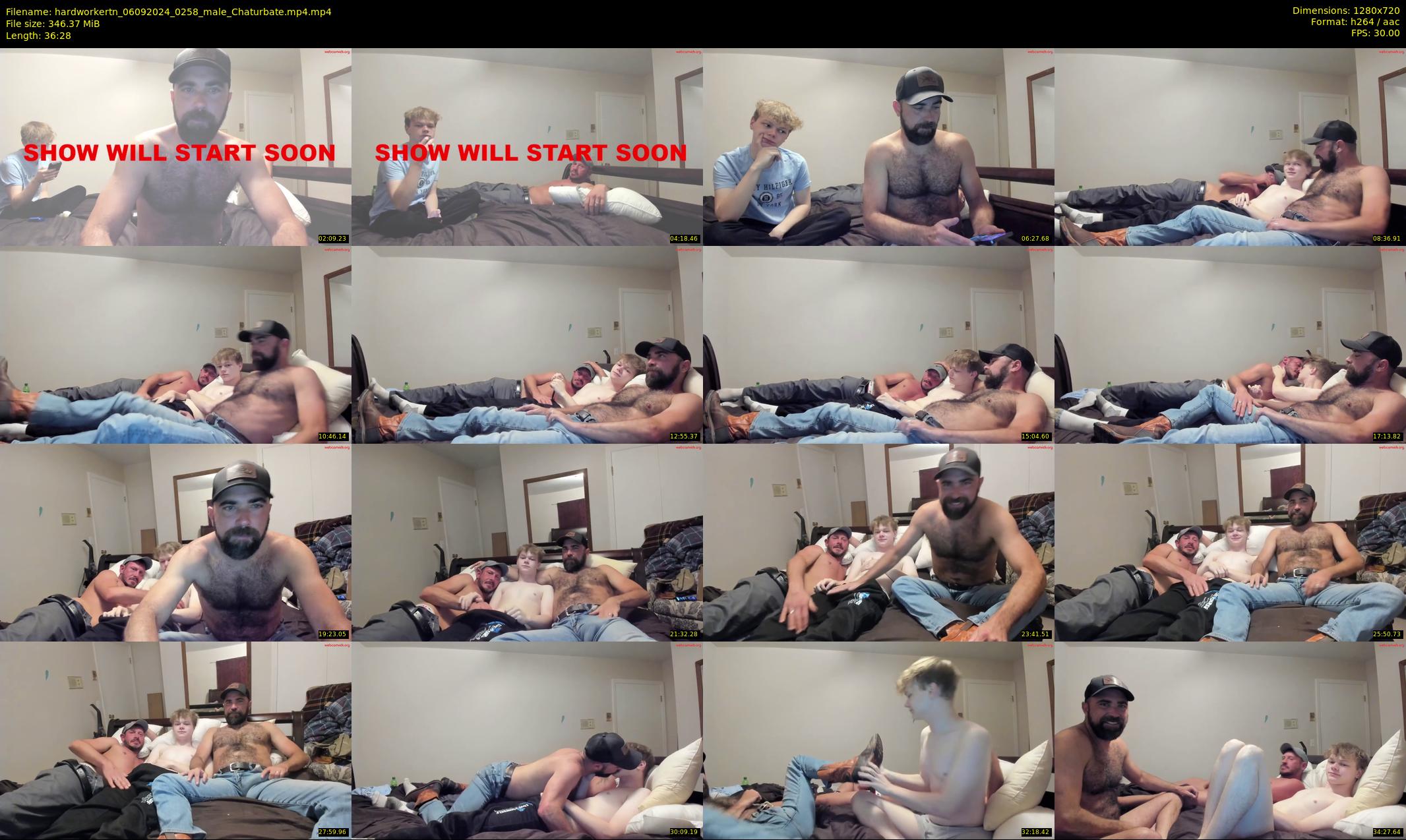 hardworkertn — 37 minute Chaturbate male cam show recording, 720p, Sep 6, 2024