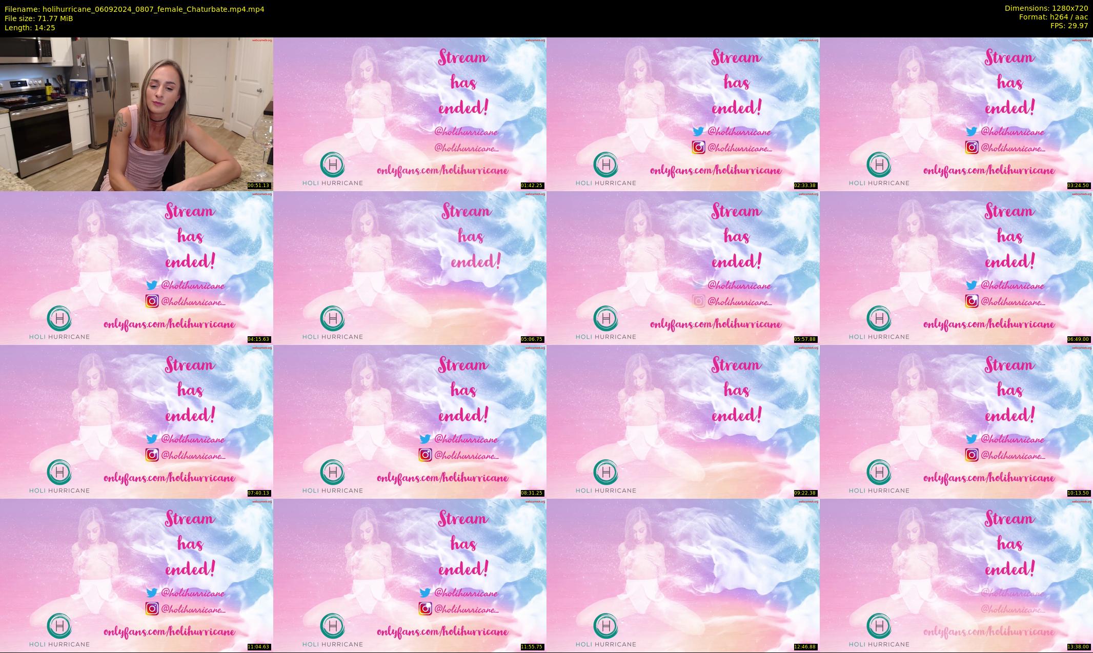 holihurricane — 15 minute Chaturbate female cam show recording, 720p, Sep 6, 2024