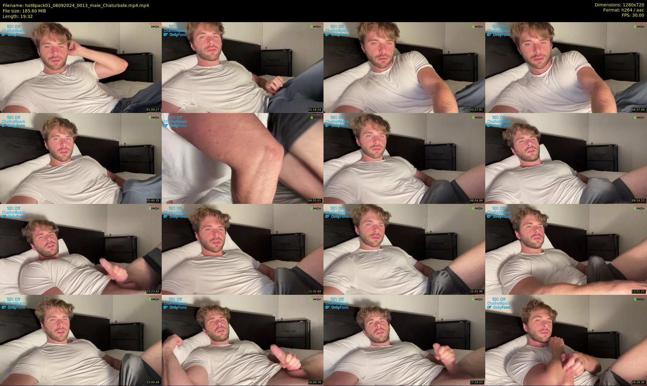 hot8pack01 — 20 minute Chaturbate male cam show recording, 720p, Sep 6, 2024