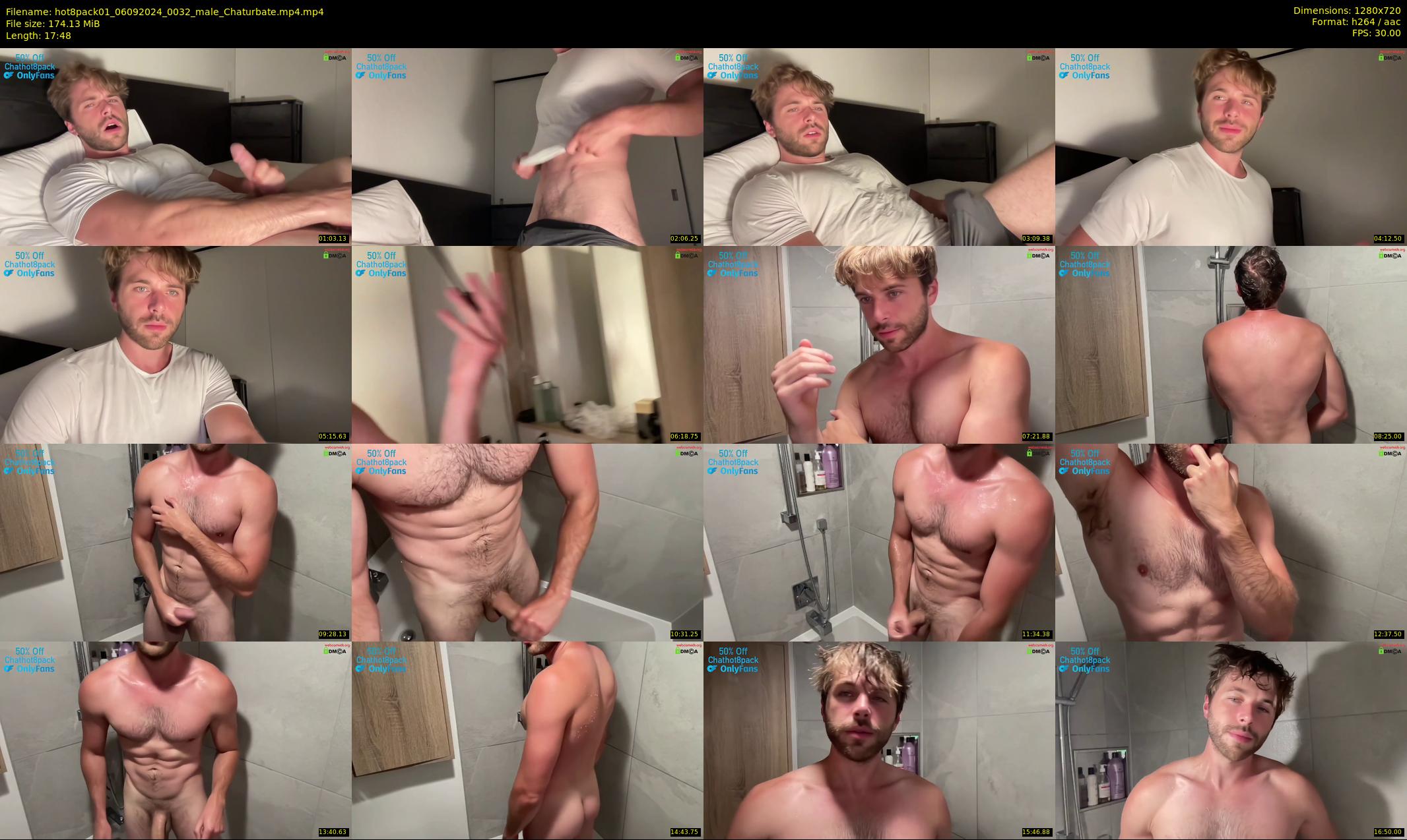 hot8pack01 — 18 minute Chaturbate male cam show recording, 720p, Sep 6, 2024