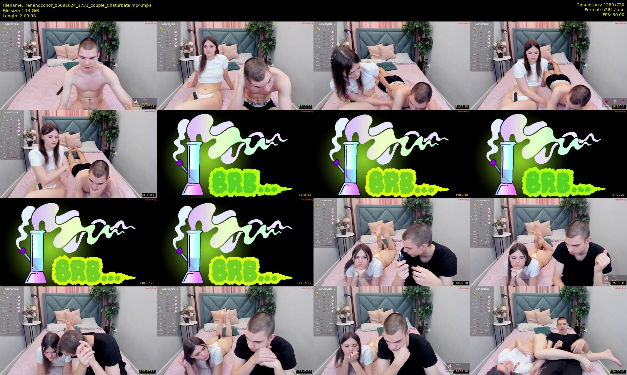 irenendconor — 121 minute Chaturbate couple cam show recording, 720p, Sep 6, 2024