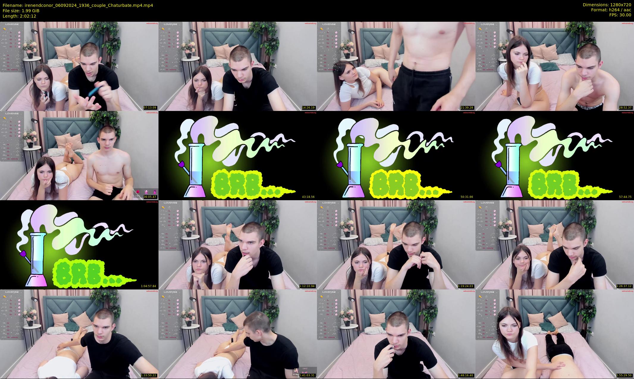 irenendconor — 123 minute Chaturbate couple cam show recording, 720p, Sep 6, 2024