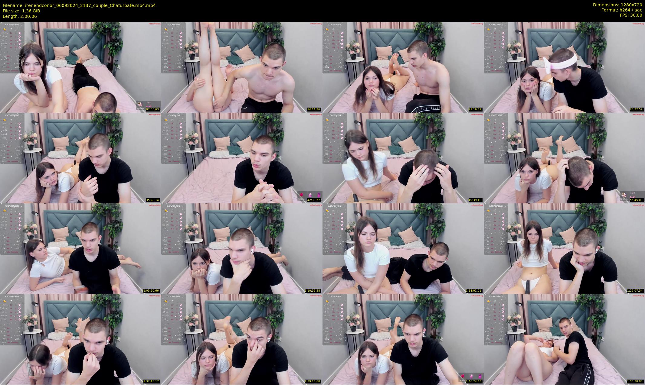 irenendconor — 121 minute Chaturbate couple cam show recording, 720p, Sep 6, 2024