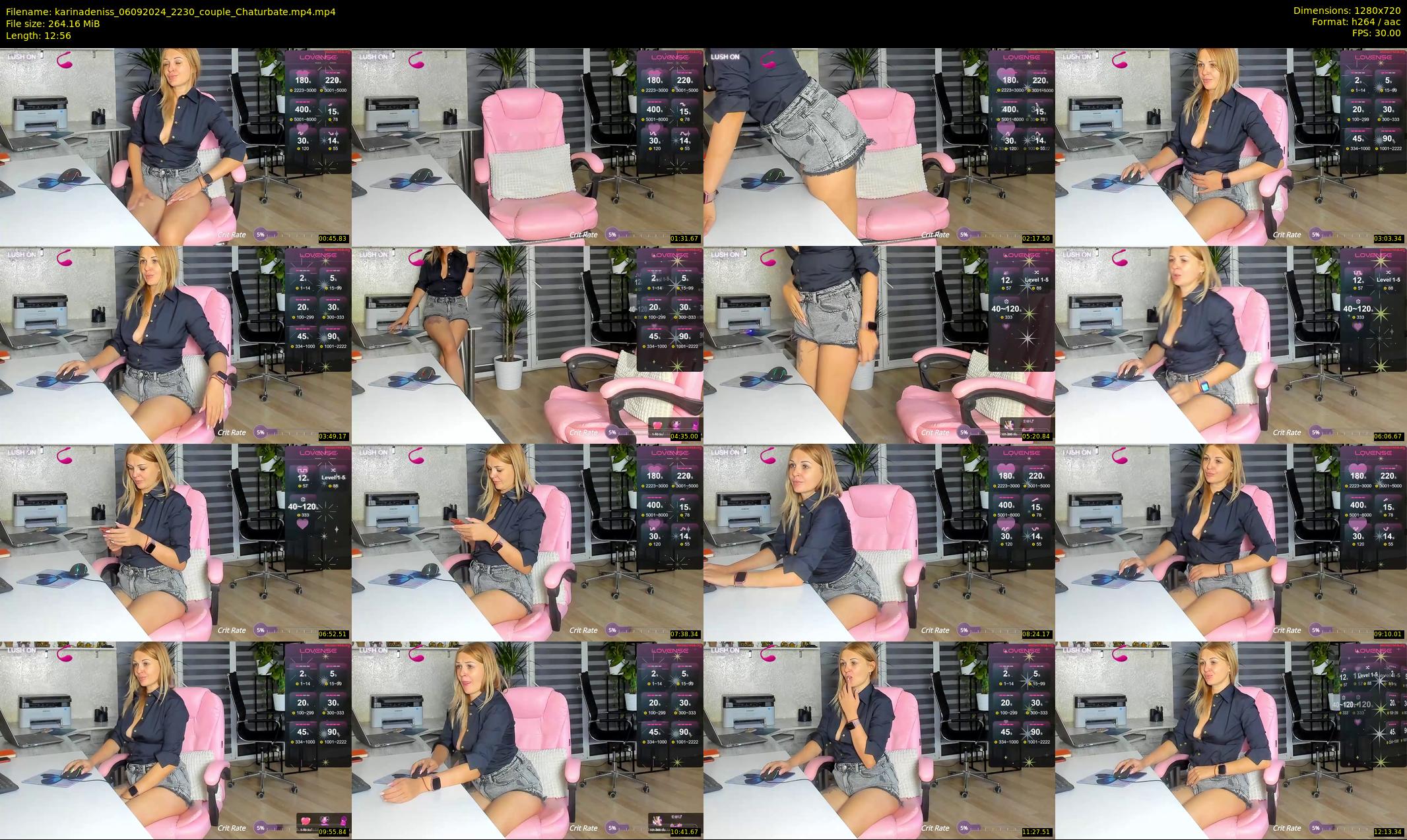 karinadeniss — 13 minute Chaturbate couple cam show recording, 720p, Sep 6, 2024