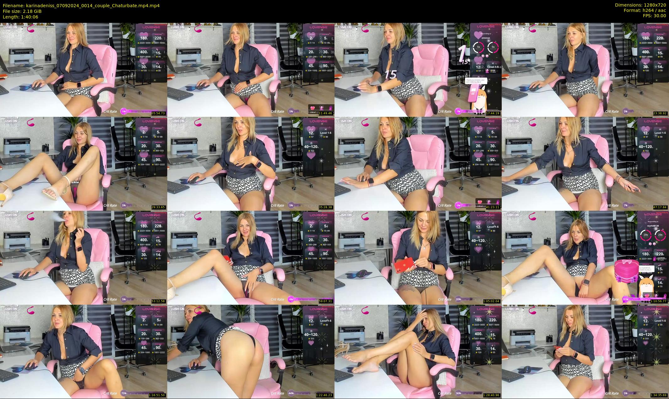 karinadeniss — 101 minute Chaturbate couple cam show recording, 720p, Sep 7, 2024