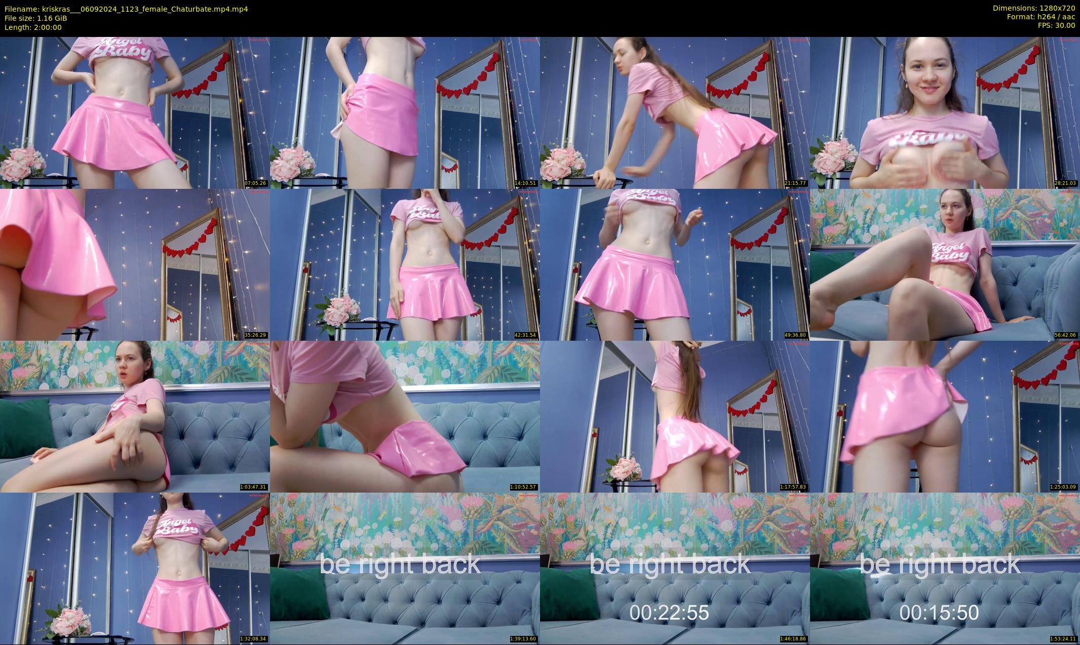 kriskras__ — 120 minute Chaturbate female cam show recording, 720p, Sep 6, 2024