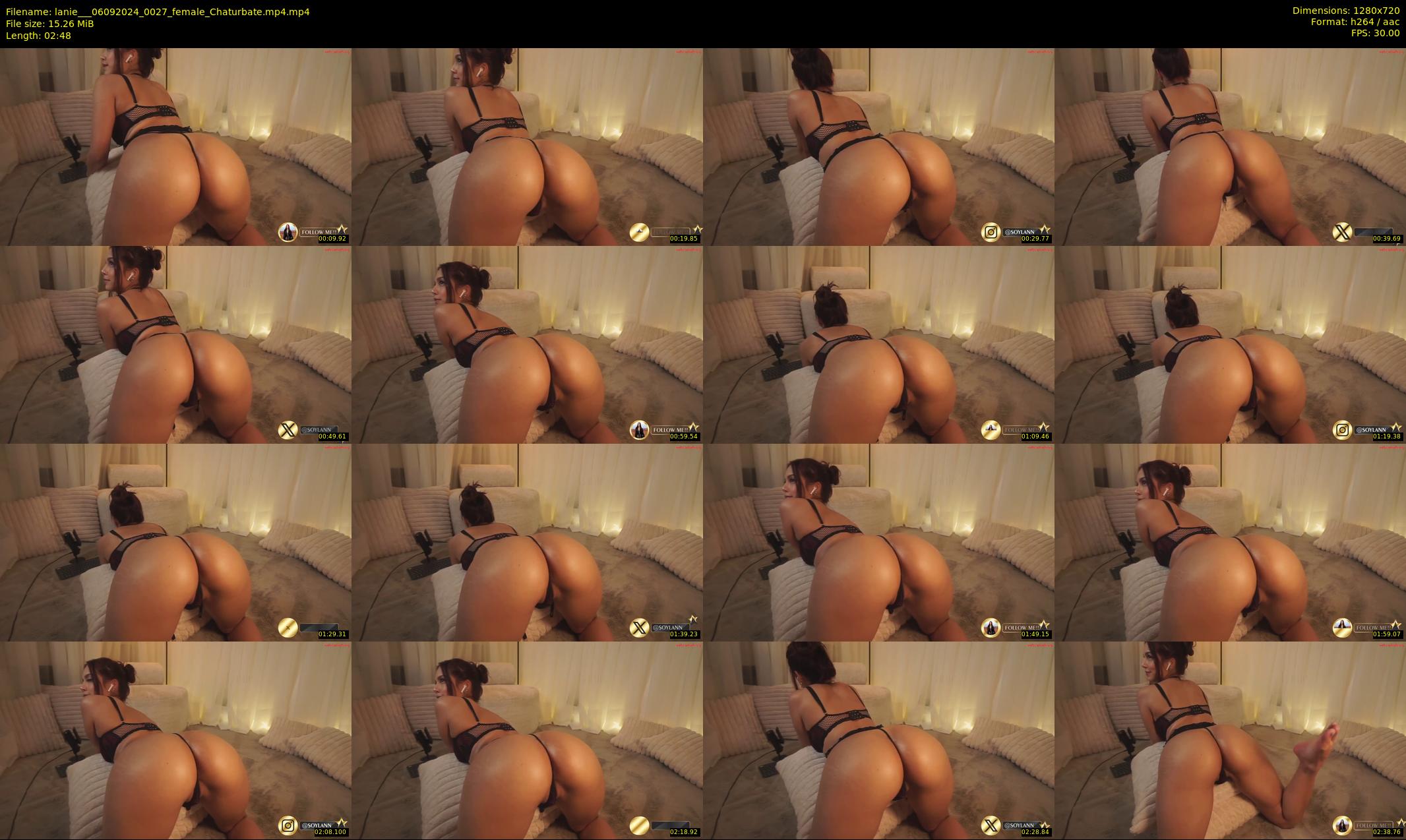 lanie__ — 3 minute Chaturbate female cam show recording, 720p, Sep 6, 2024