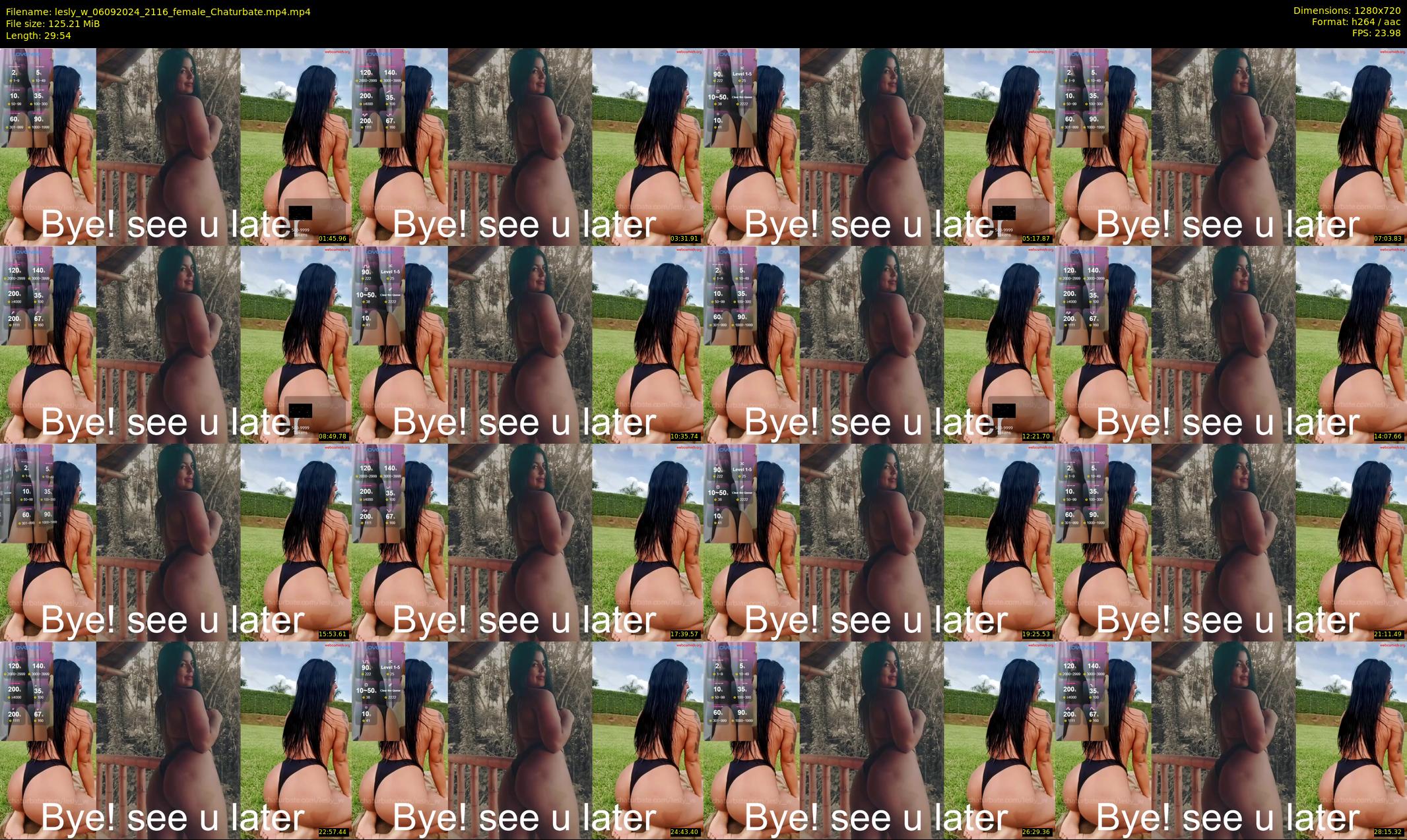 lesly_w — 30 minute Chaturbate female cam show recording, 720p, Sep 6, 2024