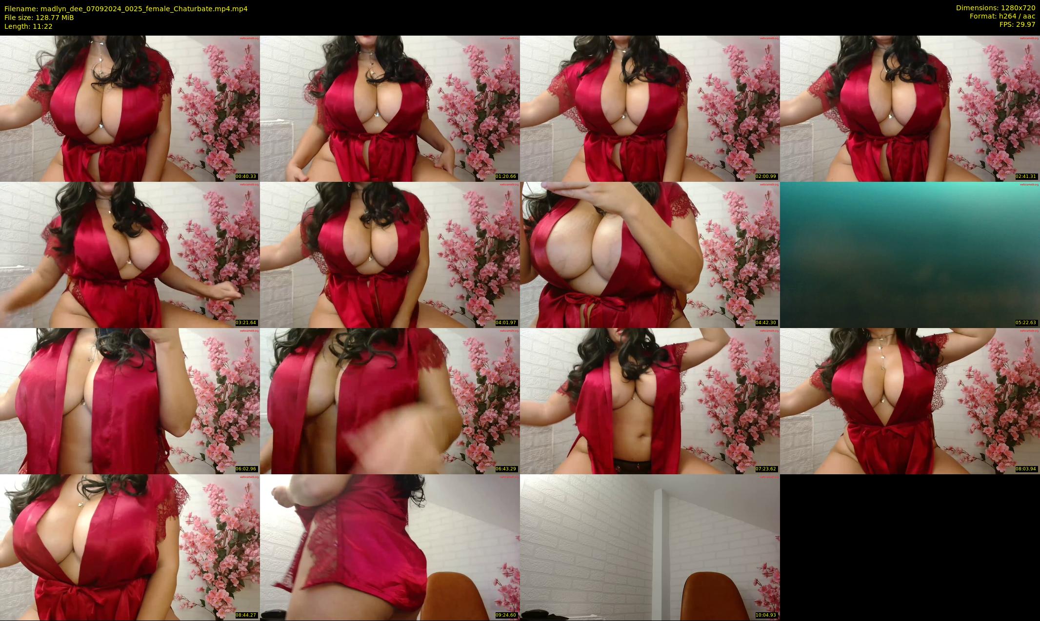 madlyn_dee — 12 minute Chaturbate female cam show recording, 720p, Sep 7, 2024