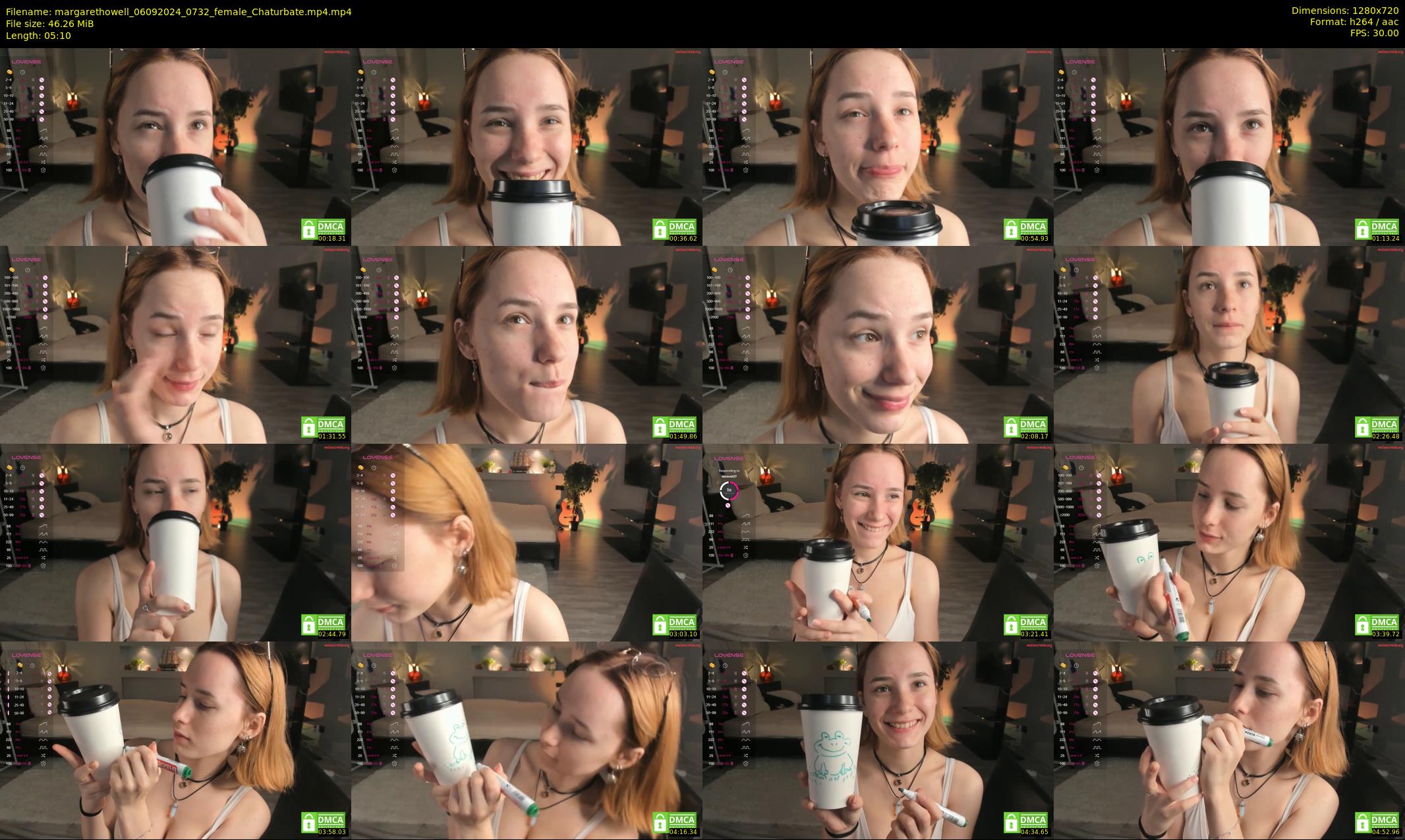 margarethowell — 6 minute Chaturbate female cam show recording, 720p, Sep 6, 2024
