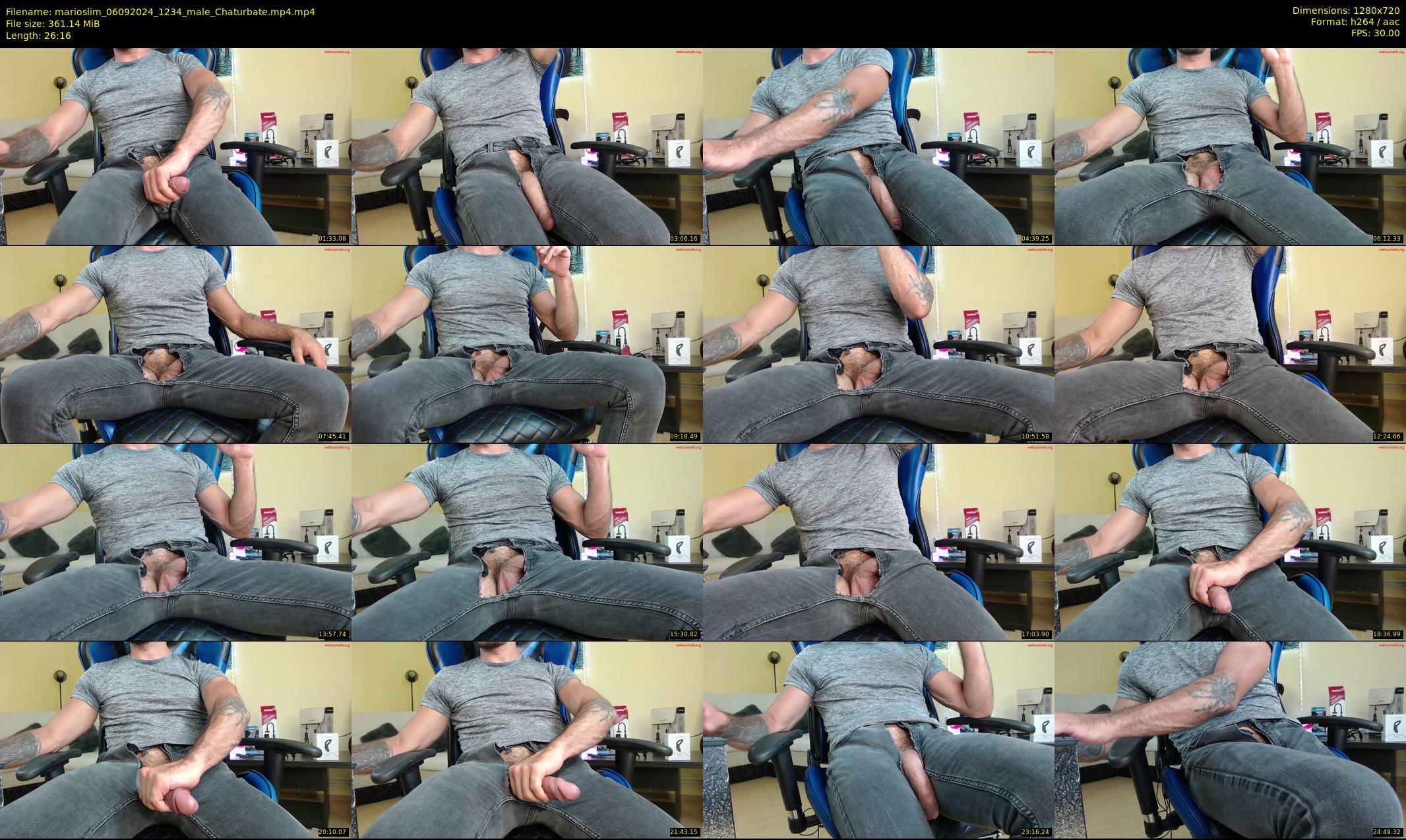 marioslim — 27 minute Chaturbate male cam show recording, 720p, Sep 6, 2024