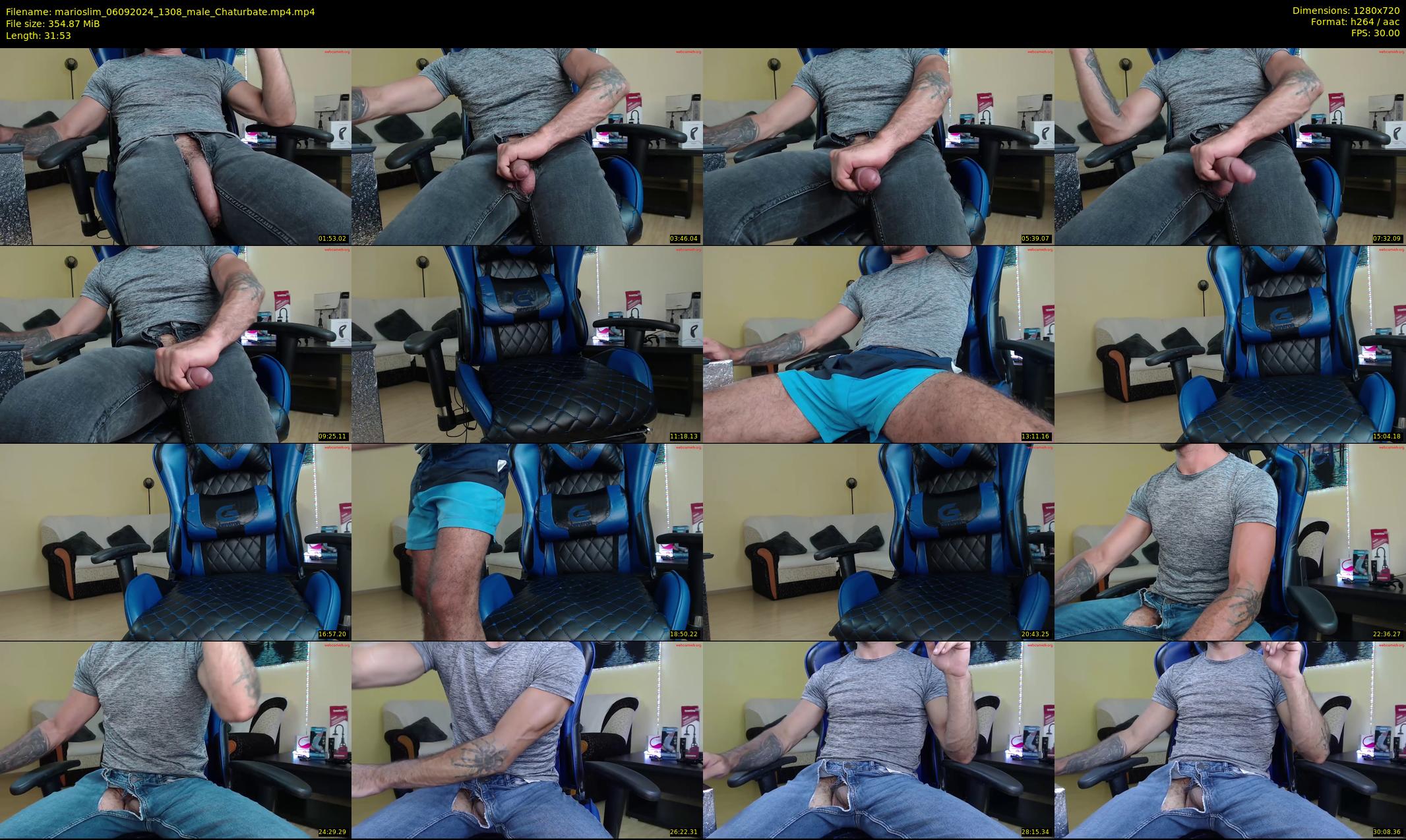 marioslim — 32 minute Chaturbate male cam show recording, 720p, Sep 6, 2024