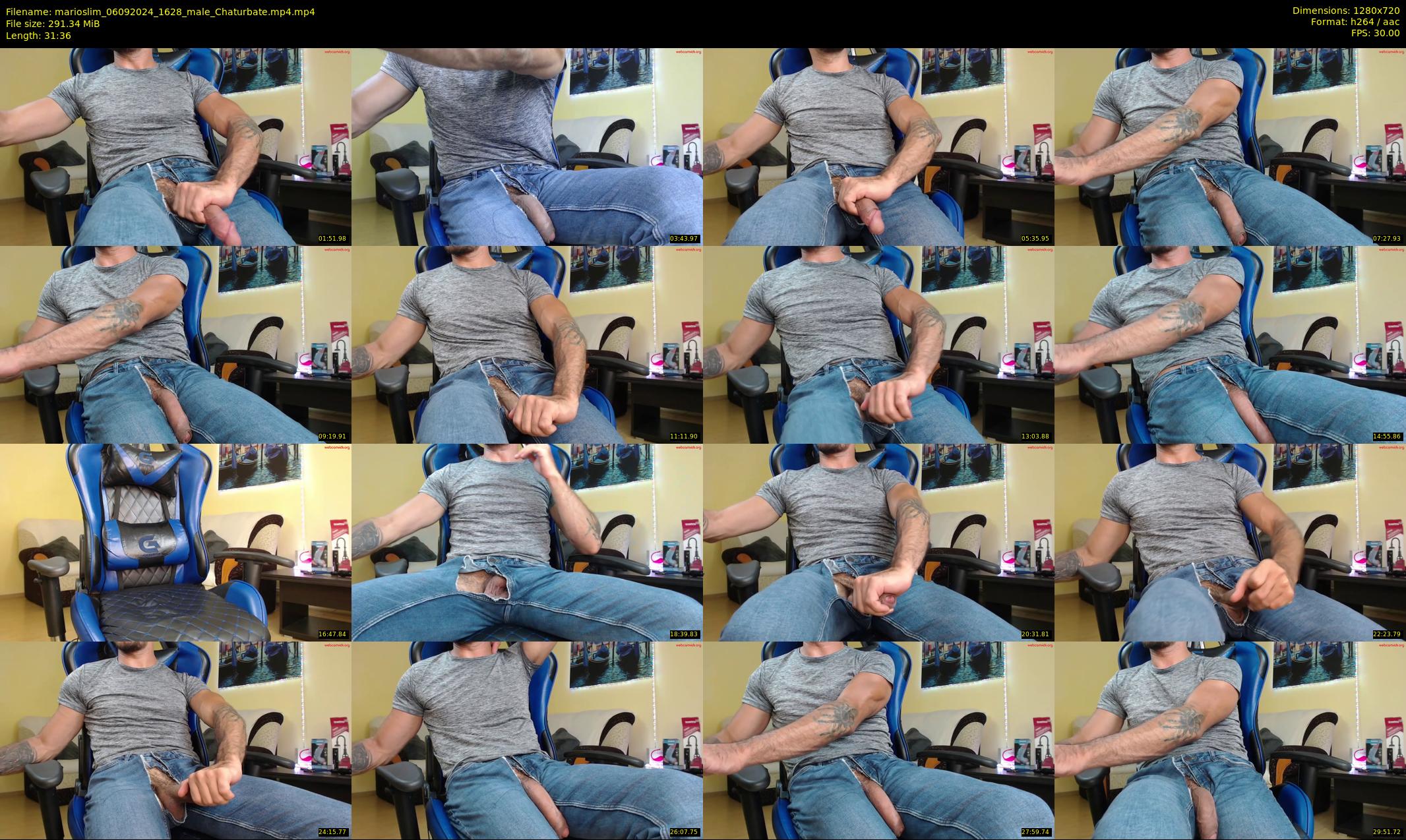marioslim — 32 minute Chaturbate male cam show recording, 720p, Sep 6, 2024