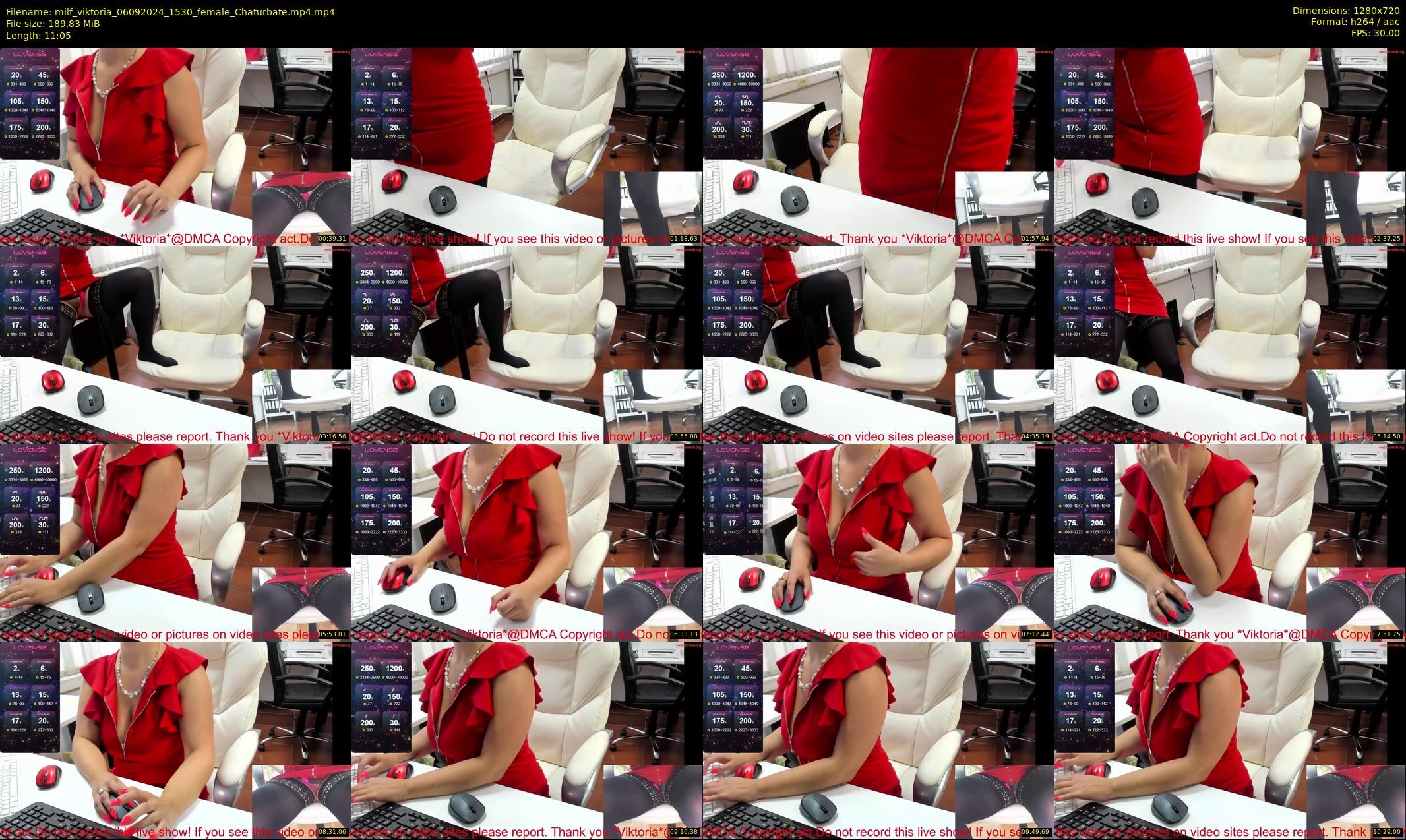 milf_viktoria — 12 minute Chaturbate female cam show recording, 720p, Sep 6, 2024