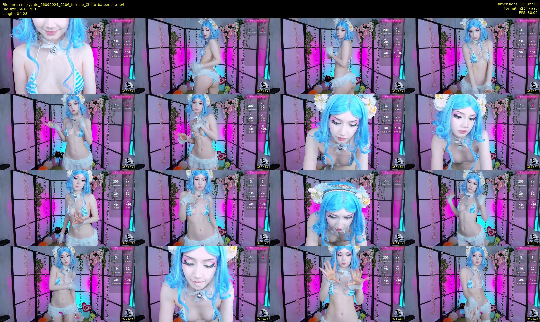 milkycute — 5 minute Chaturbate female cam show recording, 720p, Sep 6, 2024