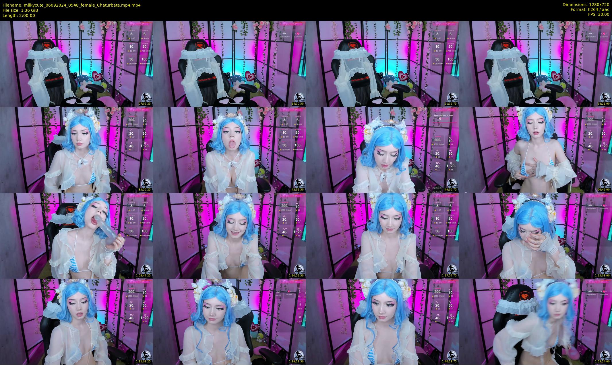 milkycute — 120 minute Chaturbate female cam show recording, 720p, Sep 6, 2024