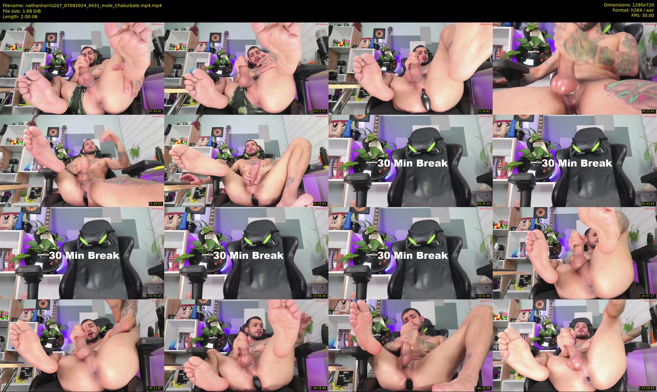 nathanharris207 — 121 minute Chaturbate male cam show recording, 720p, Sep 7, 2024