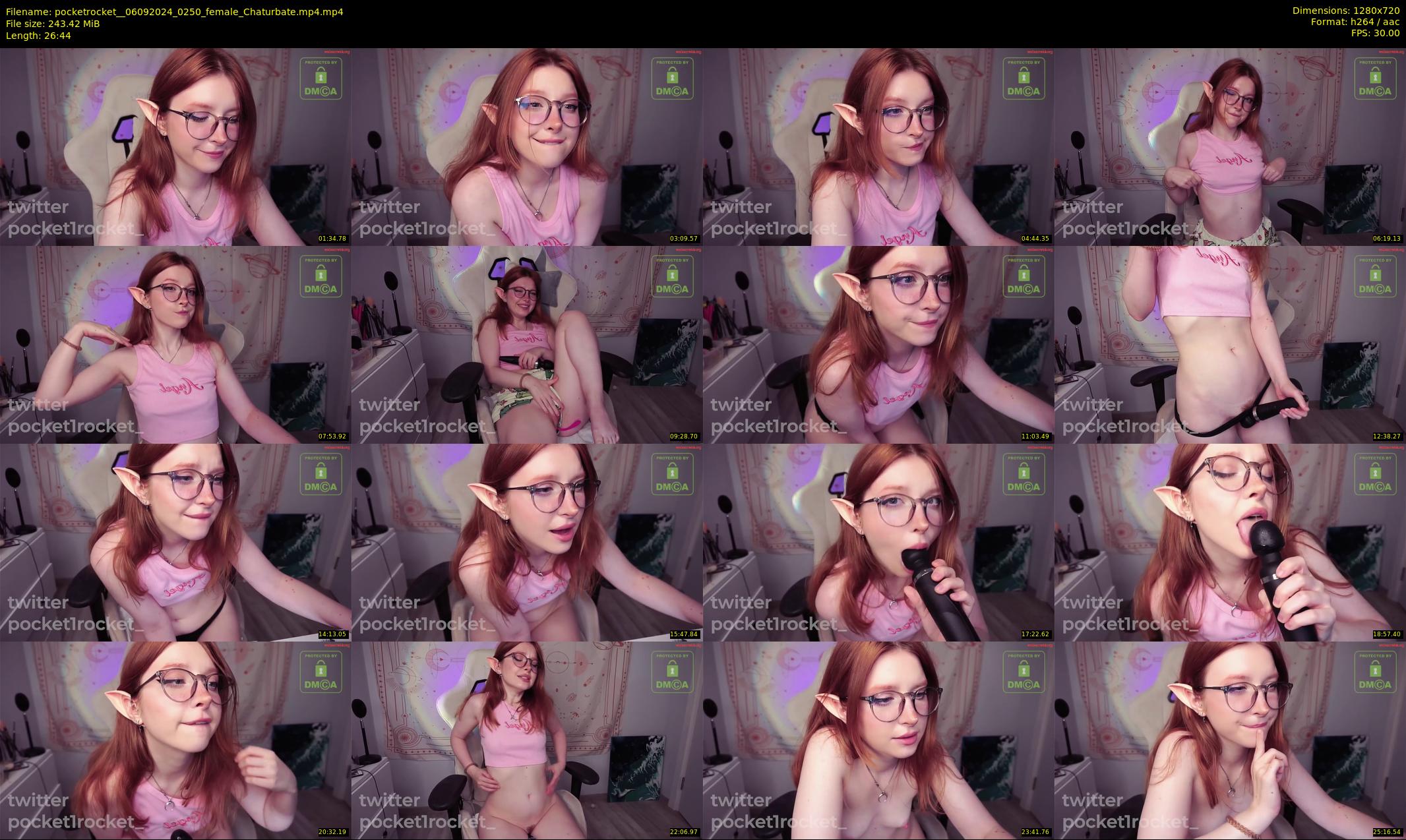 pocketrocket_ — 27 minute Chaturbate female cam show recording, 720p, Sep 6, 2024