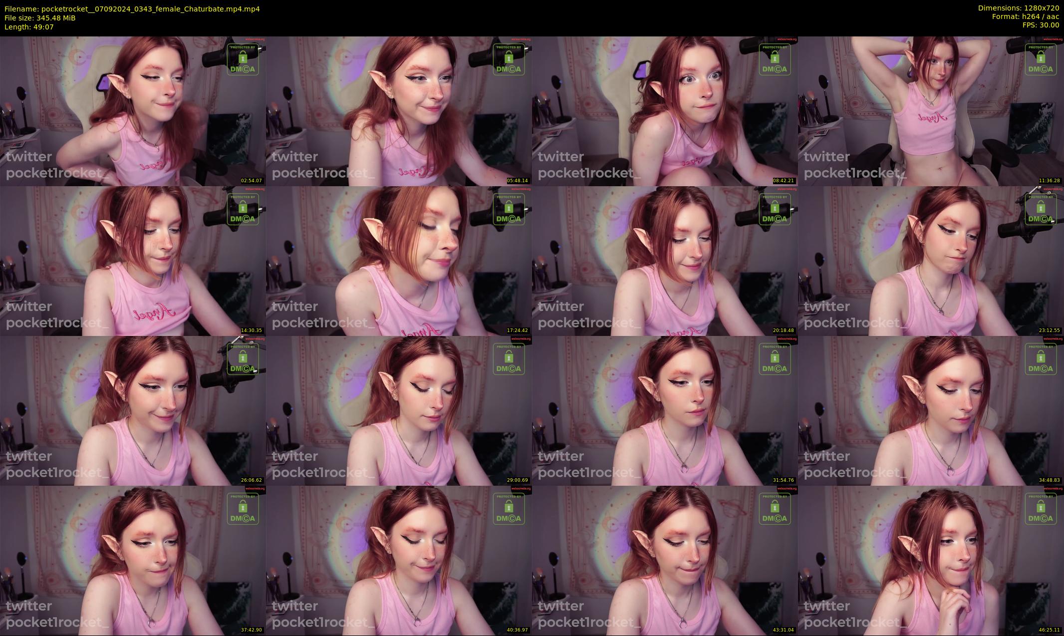 pocketrocket_ — 50 minute Chaturbate female cam show recording, 720p, Sep 7, 2024
