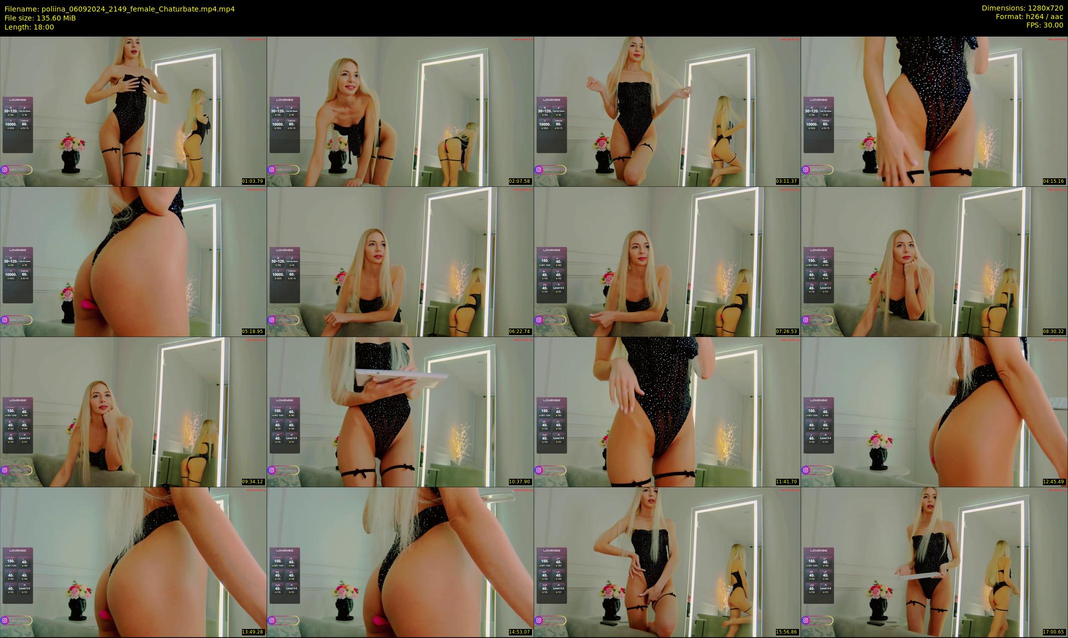 poliina — 18 minute Chaturbate female cam show recording, 720p, Sep 6, 2024