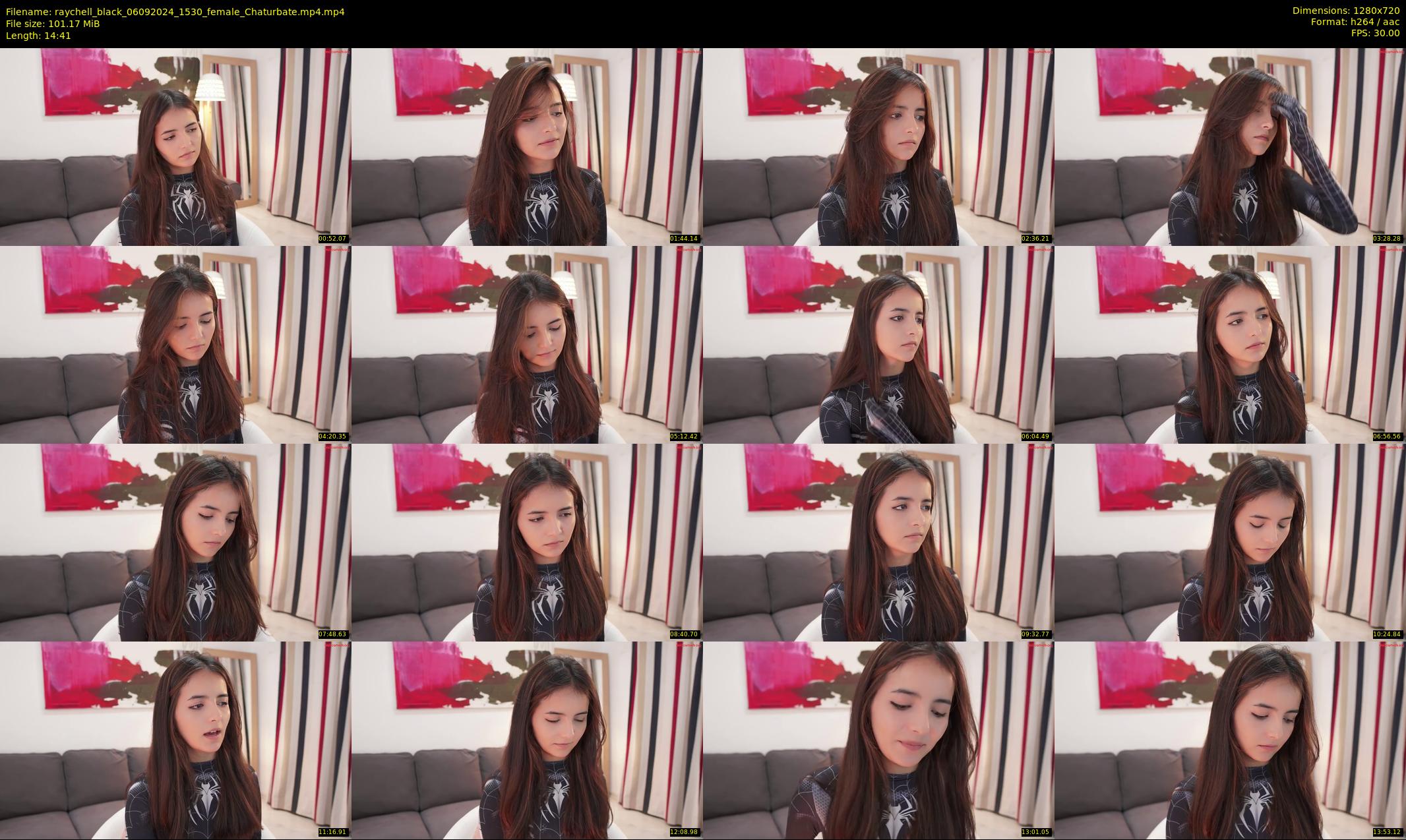 raychell_black — 15 minute Chaturbate female cam show recording, 720p, Sep 6, 2024