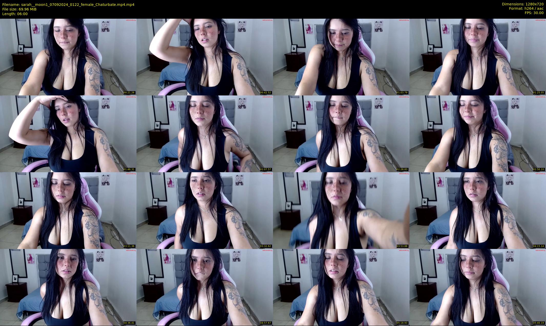 sarah__moon1 — 6 minute Chaturbate female cam show recording, 720p, Sep 7, 2024