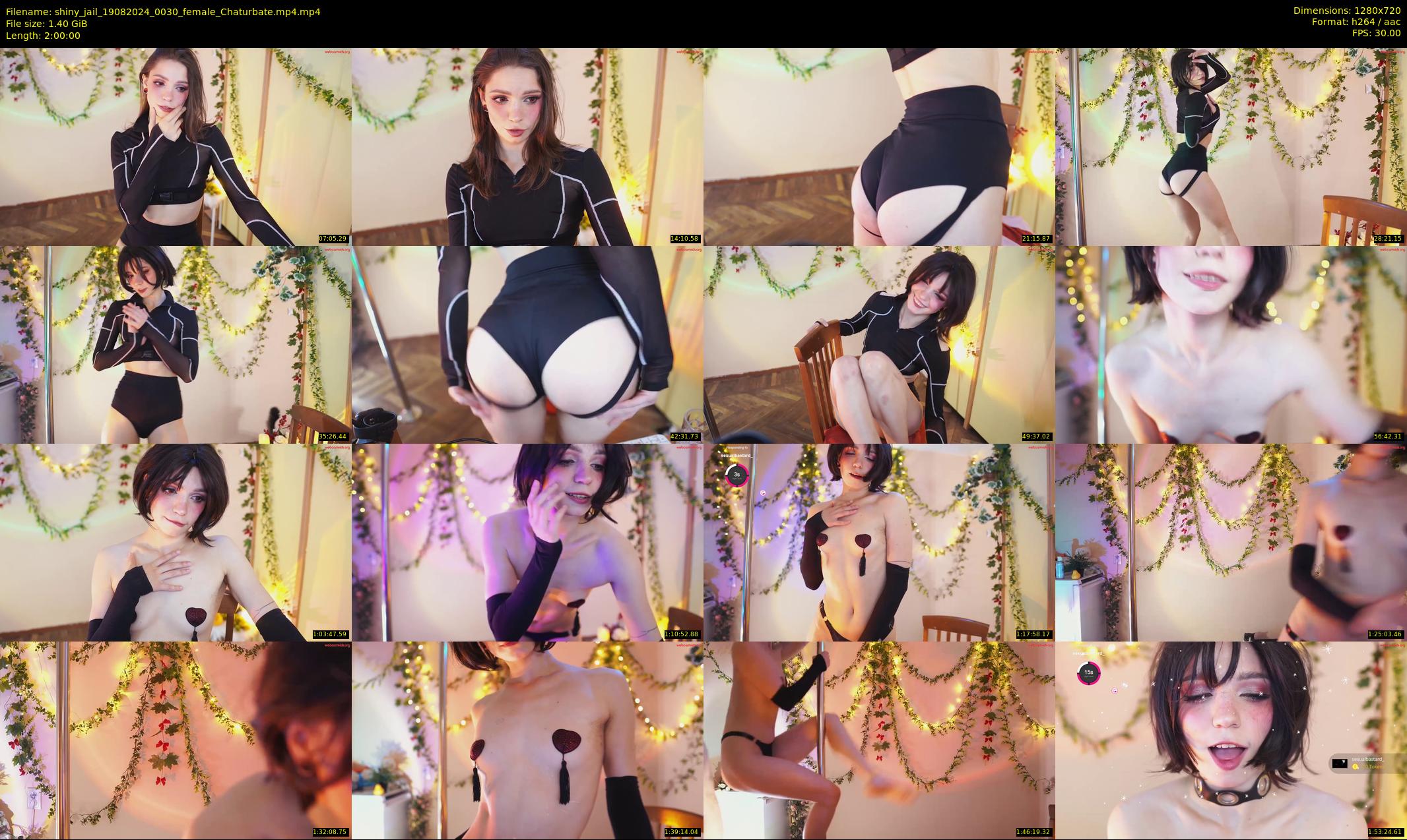 shiny_jail — 120 minute Chaturbate female cam show recording, 720p, Aug 19, 2024