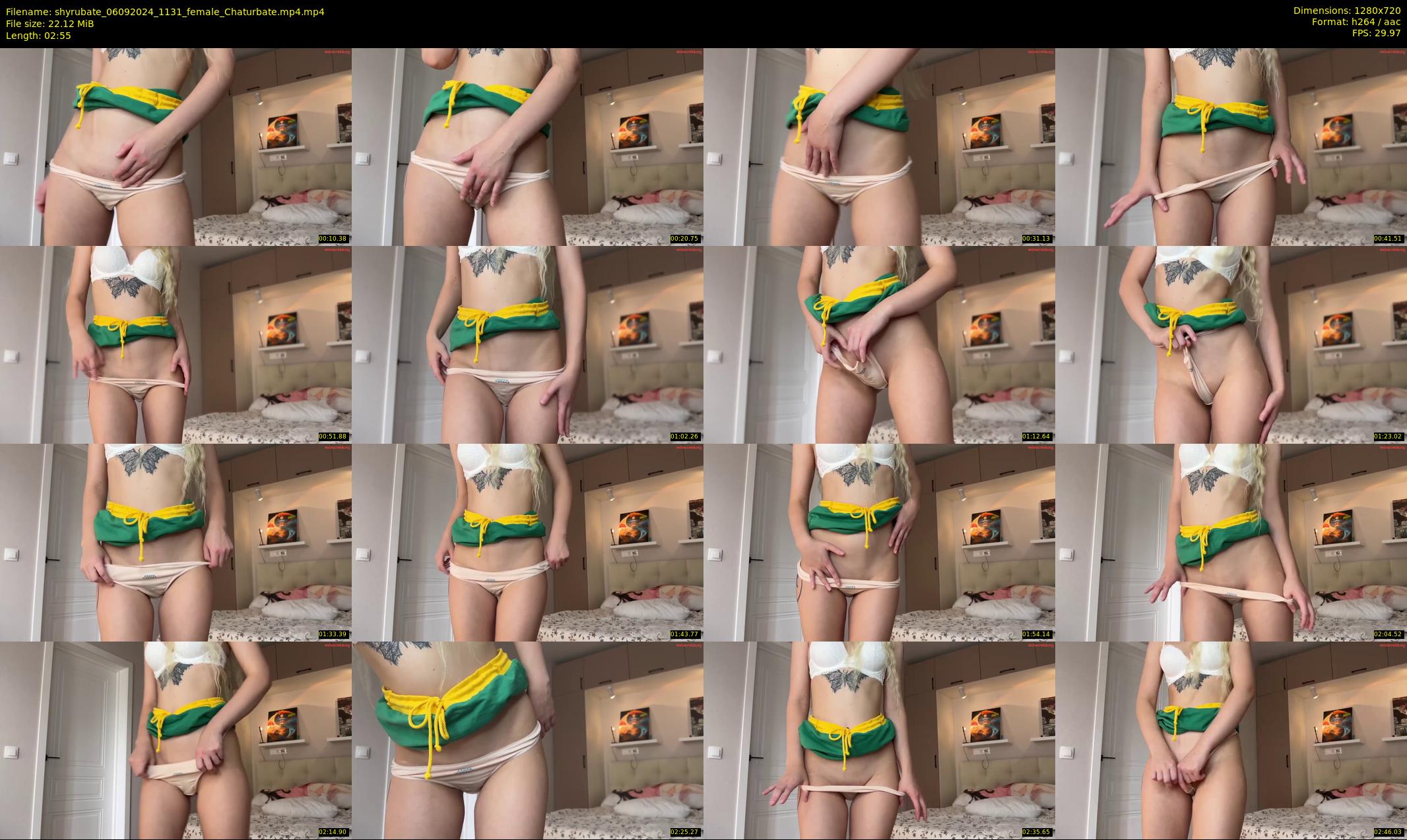 shyrubate — 3 minute Chaturbate female cam show recording, 720p, Sep 6, 2024