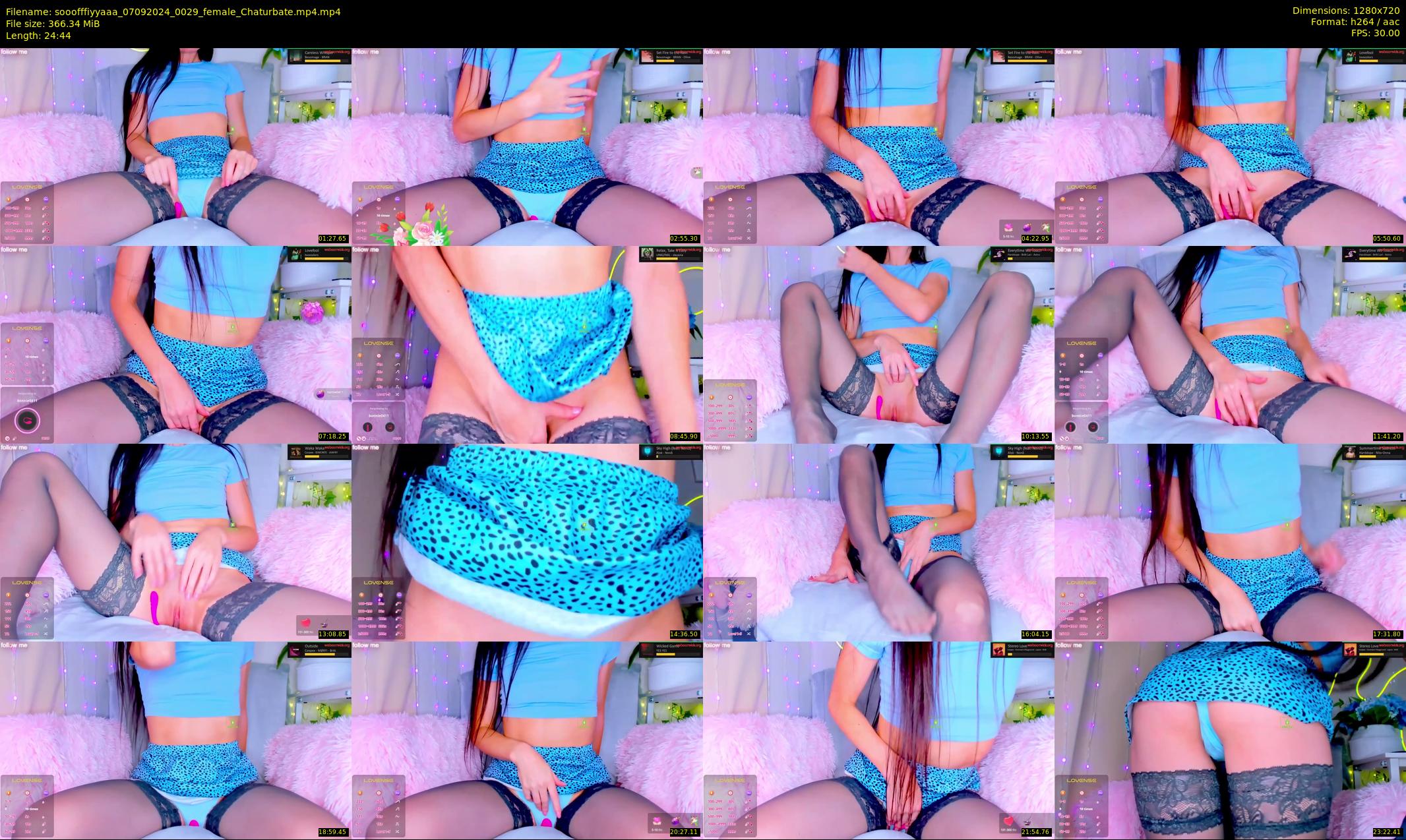 sooofffiyyaaa — 25 minute Chaturbate female cam show recording, 720p, Sep 7, 2024