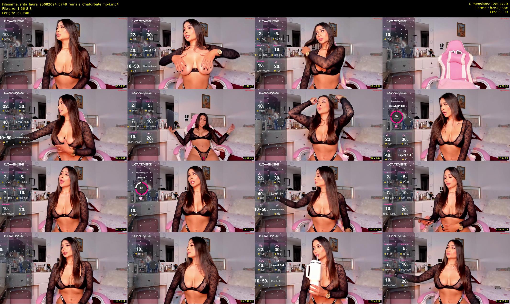 srita_laura — 101 minute Chaturbate female cam show recording, 720p, Aug 25, 2024
