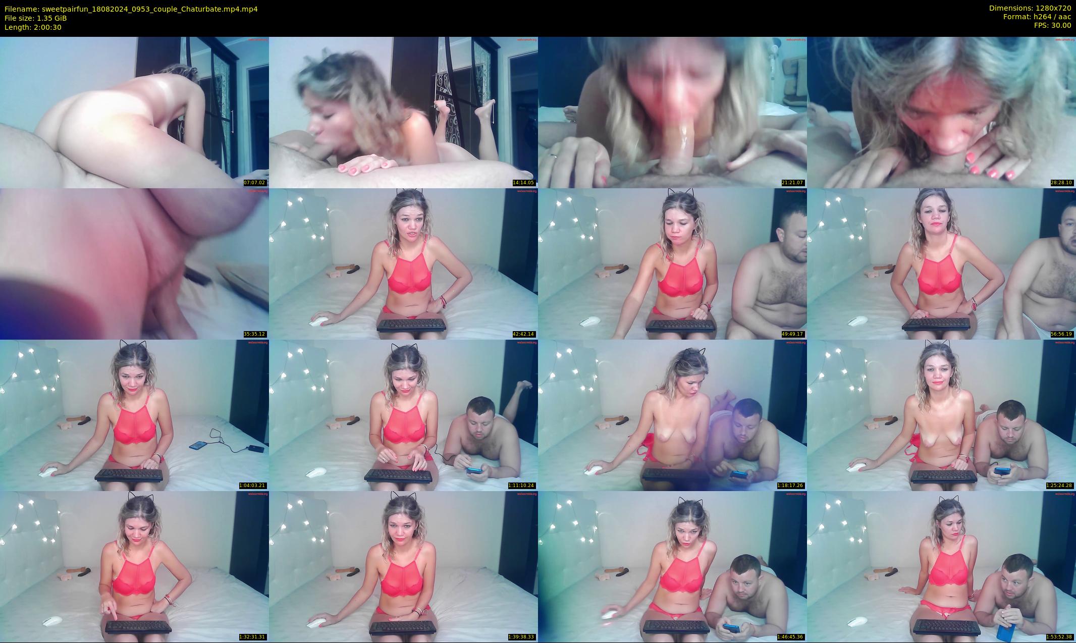 sweetpairfun — 121 minute Chaturbate couple cam show recording, 720p, Aug 18, 2024