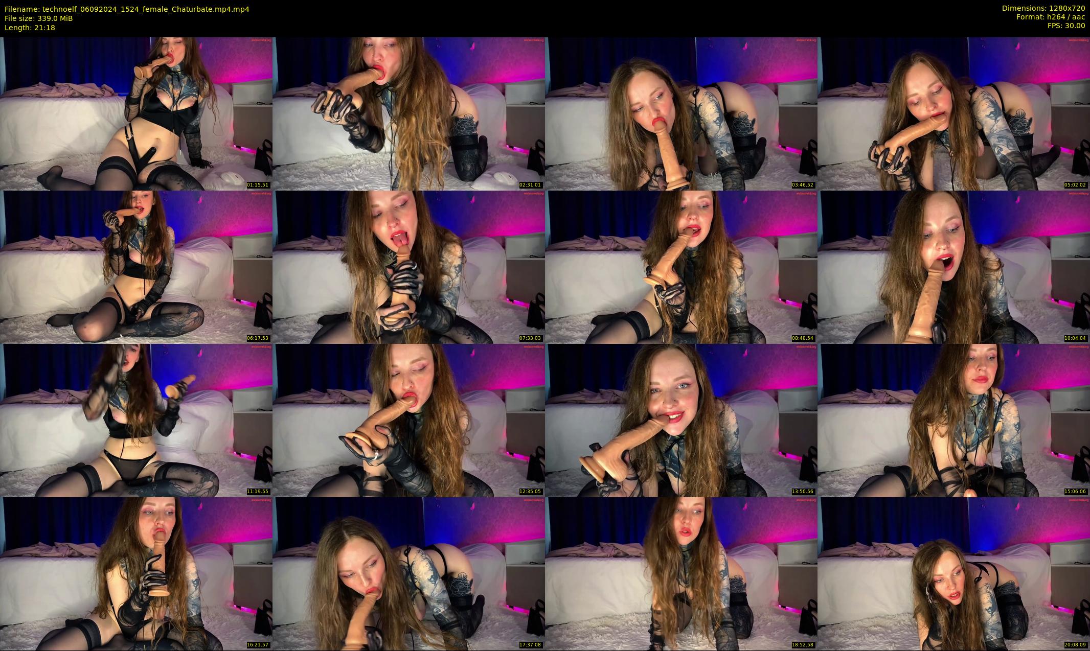 technoelf — 22 minute Chaturbate female cam show recording, 720p, Sep 6, 2024