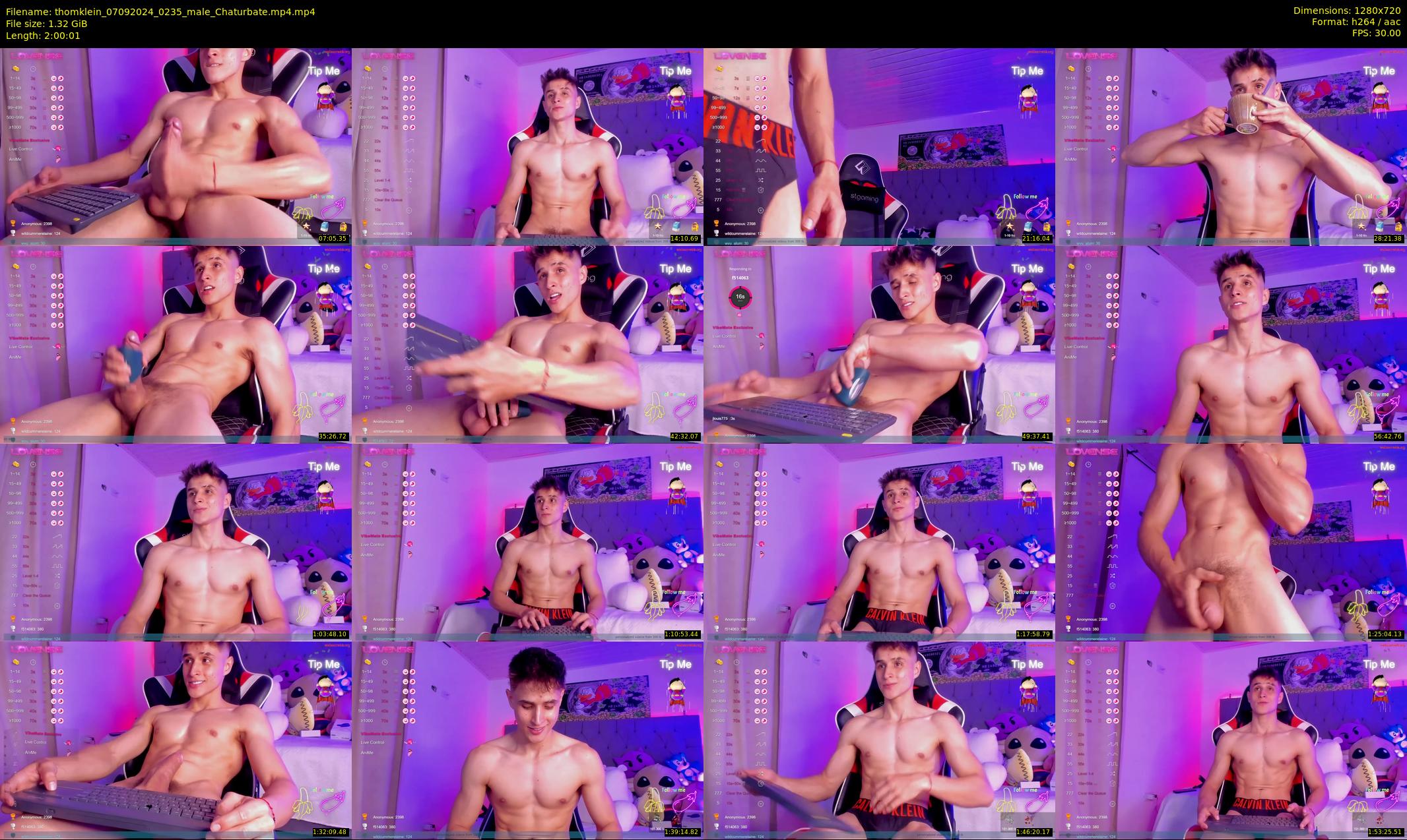 thomklein — 121 minute Chaturbate male cam show recording, 720p, Sep 7, 2024