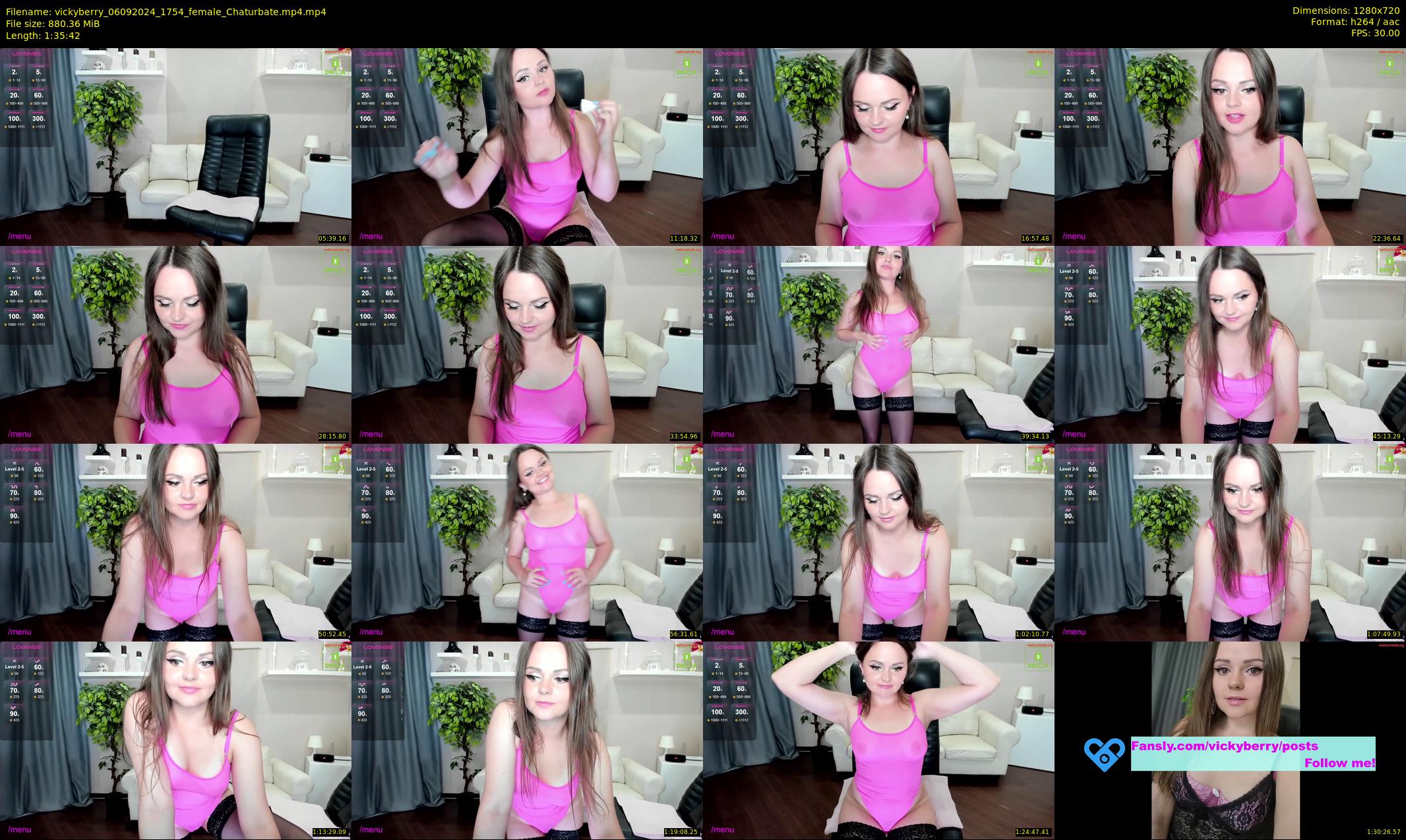 vickyberry — 96 minute Chaturbate female cam show recording, 720p, Sep 6, 2024