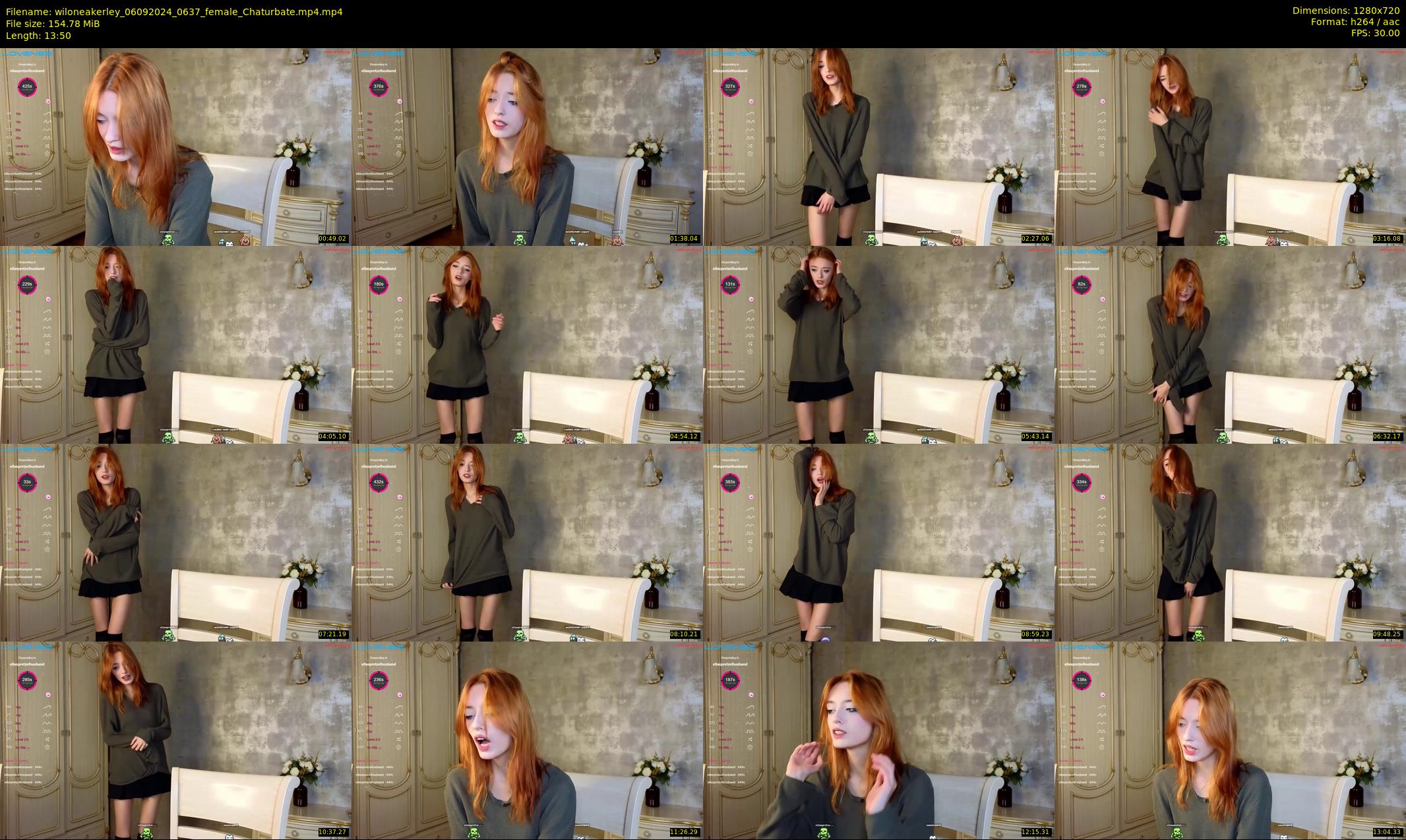 wiloneakerley — 14 minute Chaturbate female cam show recording, 720p, Sep 6, 2024